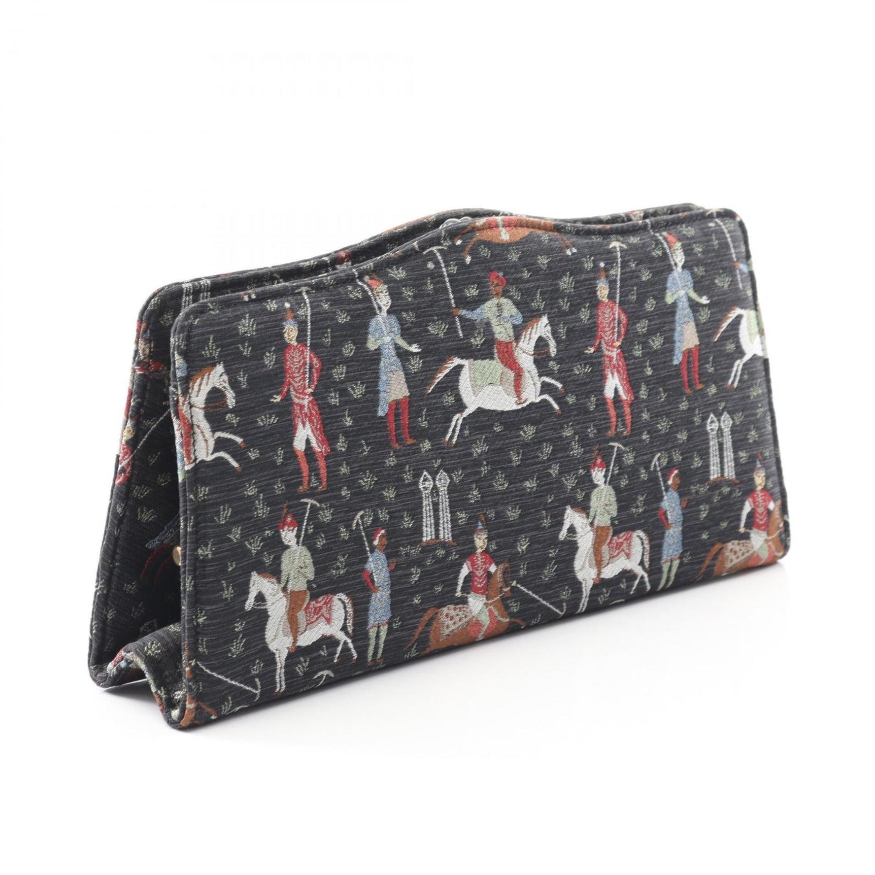 Gucci second bag, clutch canvas black, multicolor