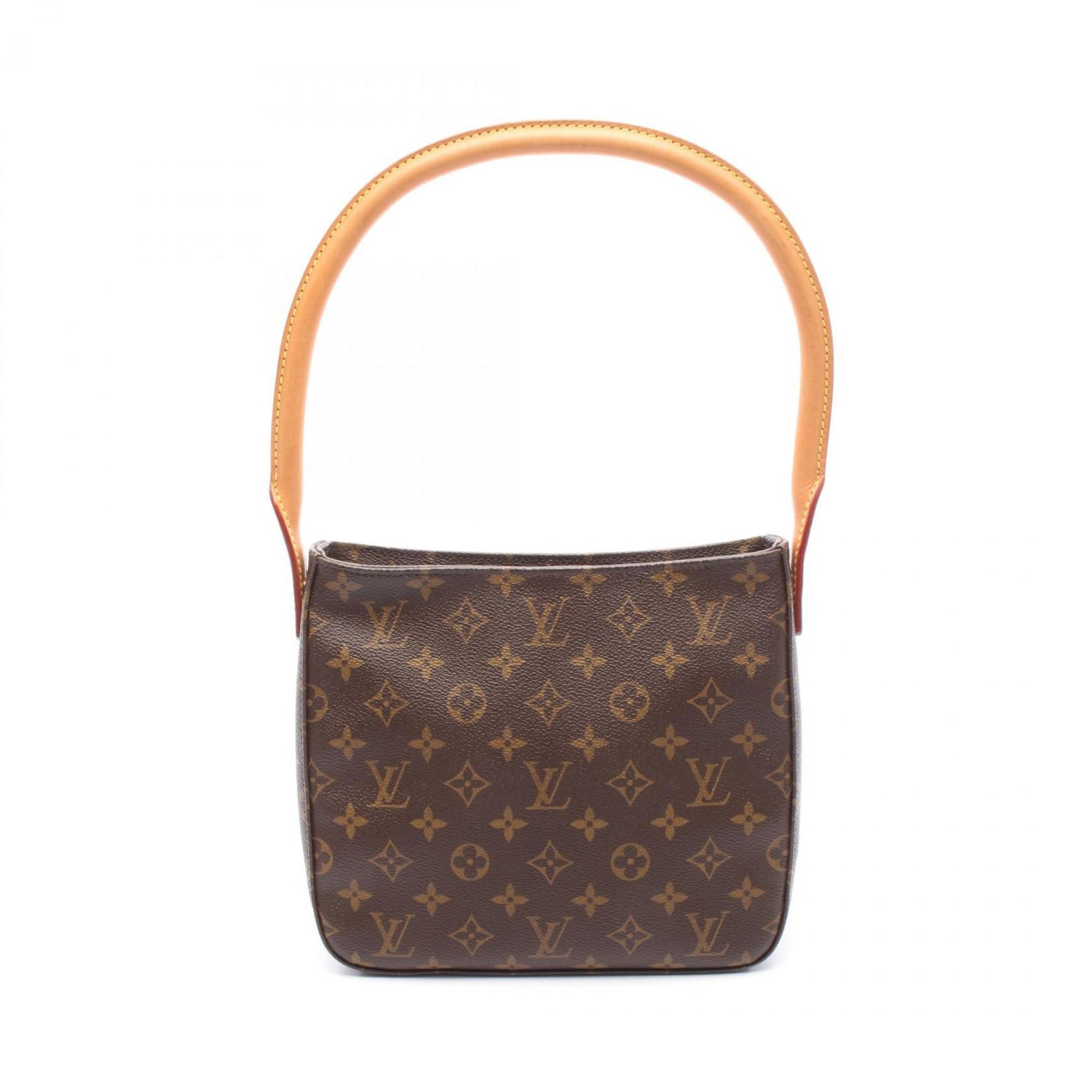 Louis Vuitton Looping MM Monogram Shoulder Bag Coated Canvas Leather