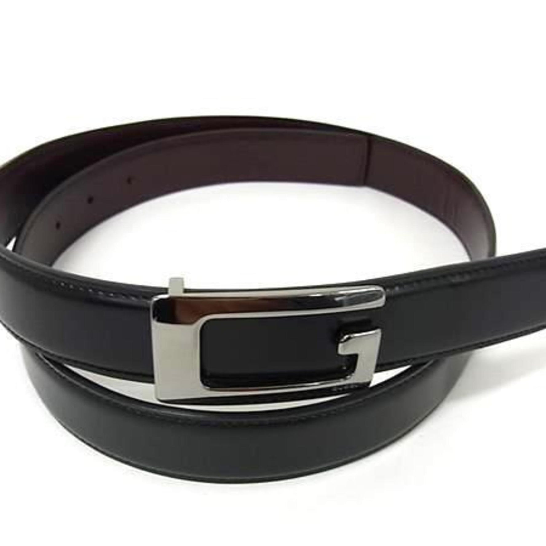GUCCI Gucci Belt G Black Brown Leather Women's