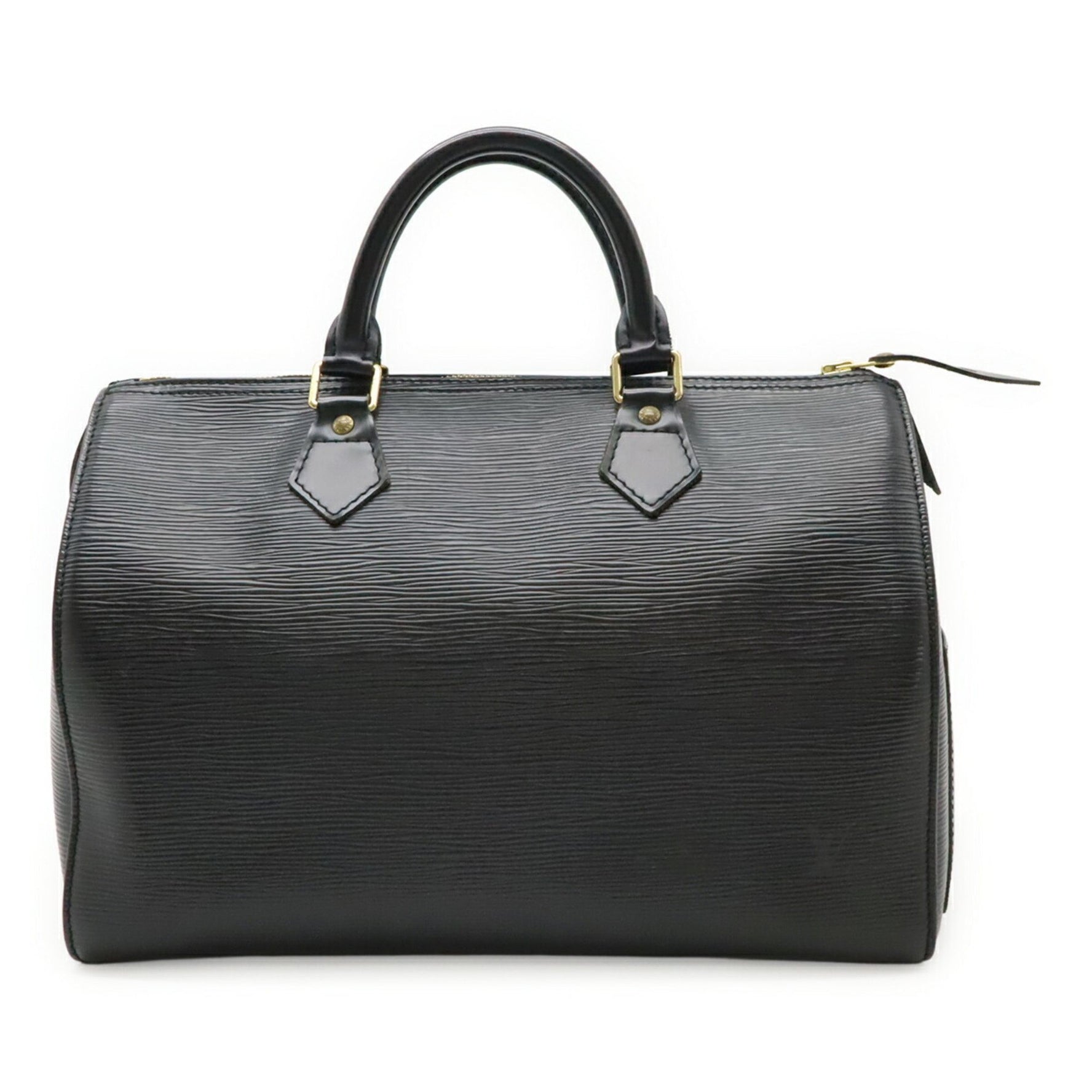 LOUIS VUITTON Epi Speedy 30 Handbag in Black Leather (Noir)