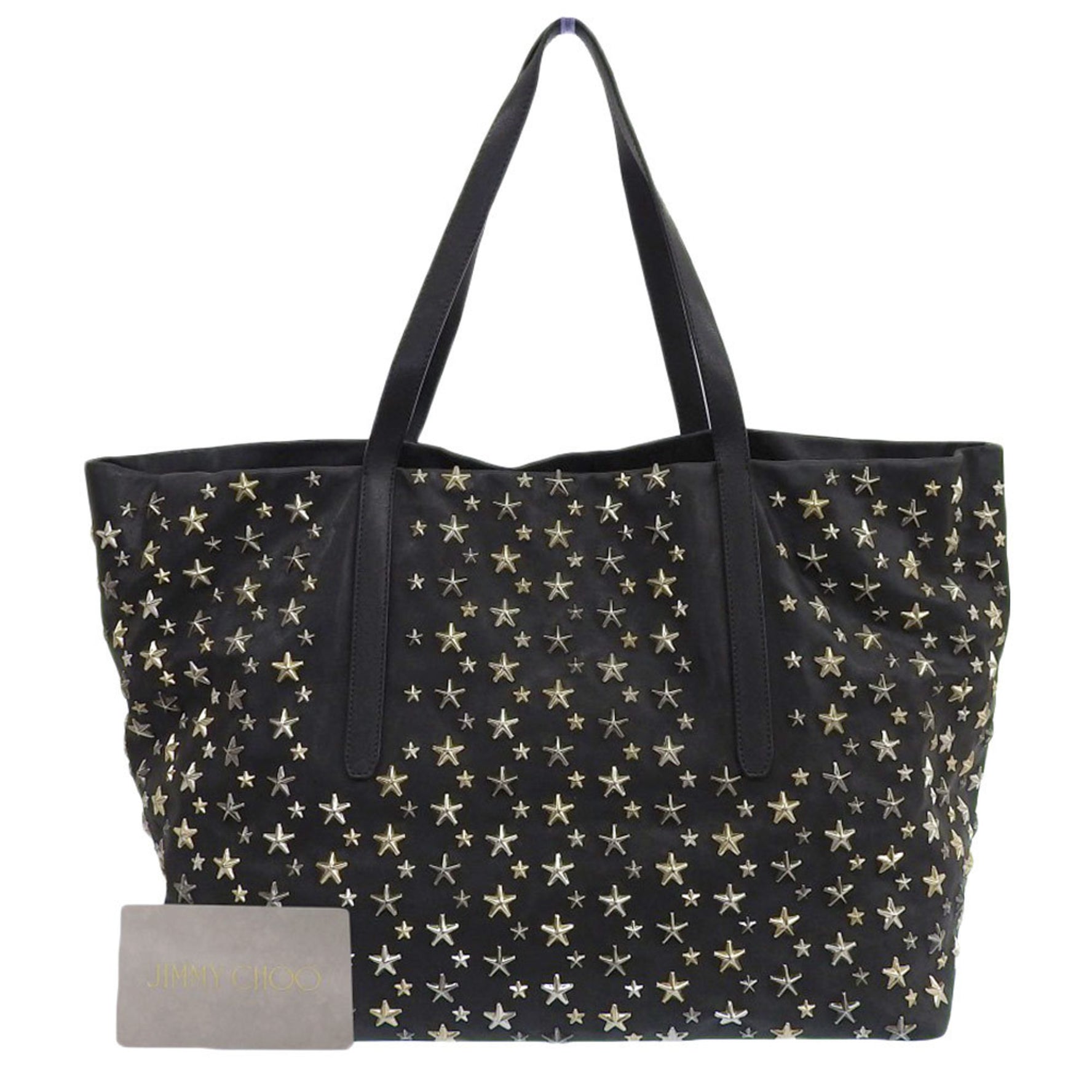 Jimmy Choo Pimlico Star Stud Tote Bag Leather