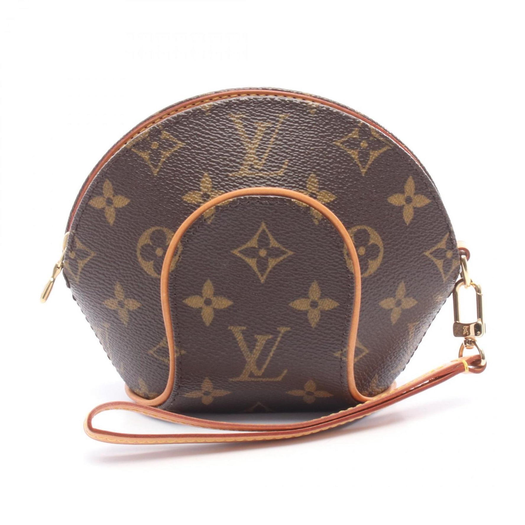 Louis Vuitton Mini Ellipse Monogram Pouch Bag, Leather, Brown