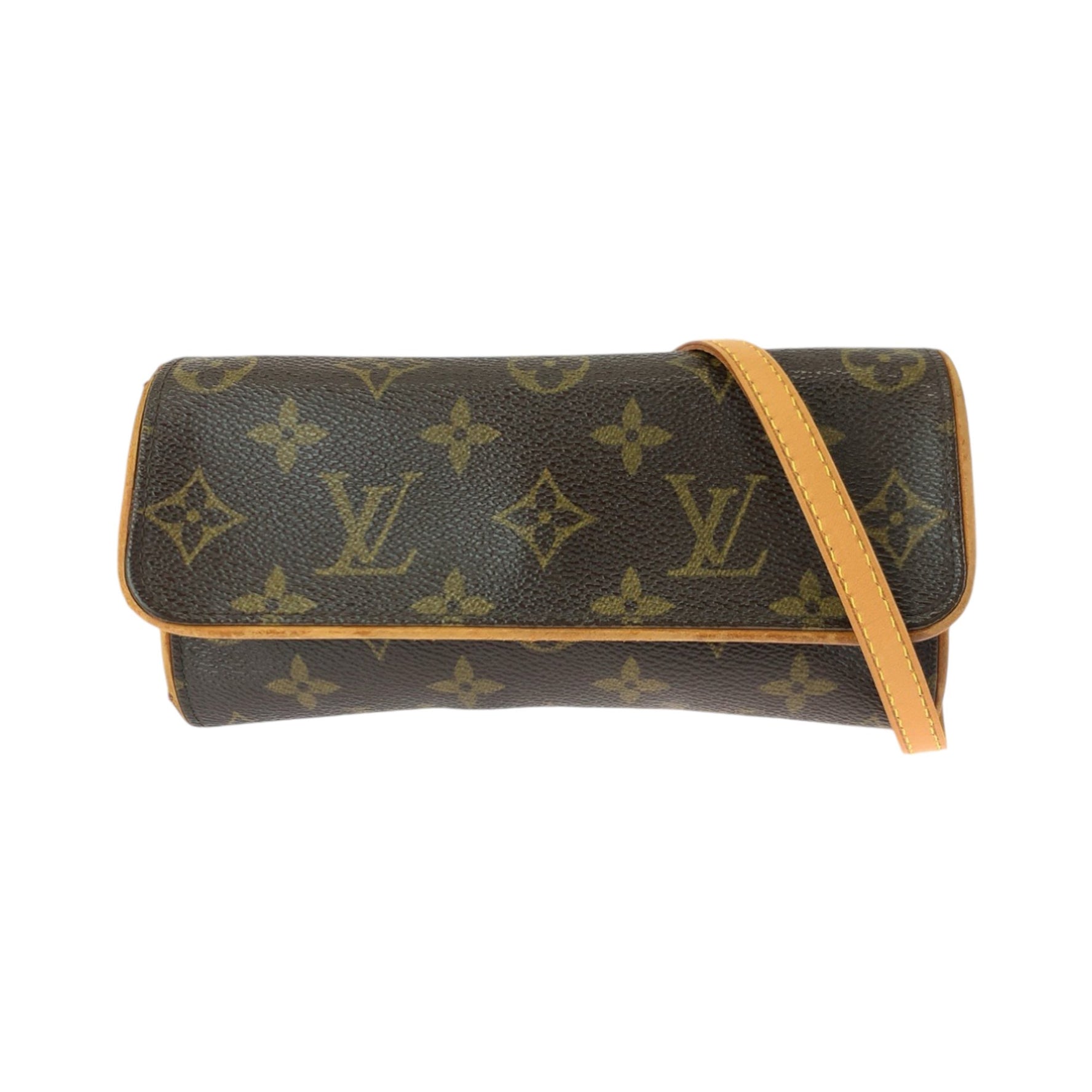 Louis Vuitton Monogram Pochette Twin PM Gold Hardware Shoulder Bag