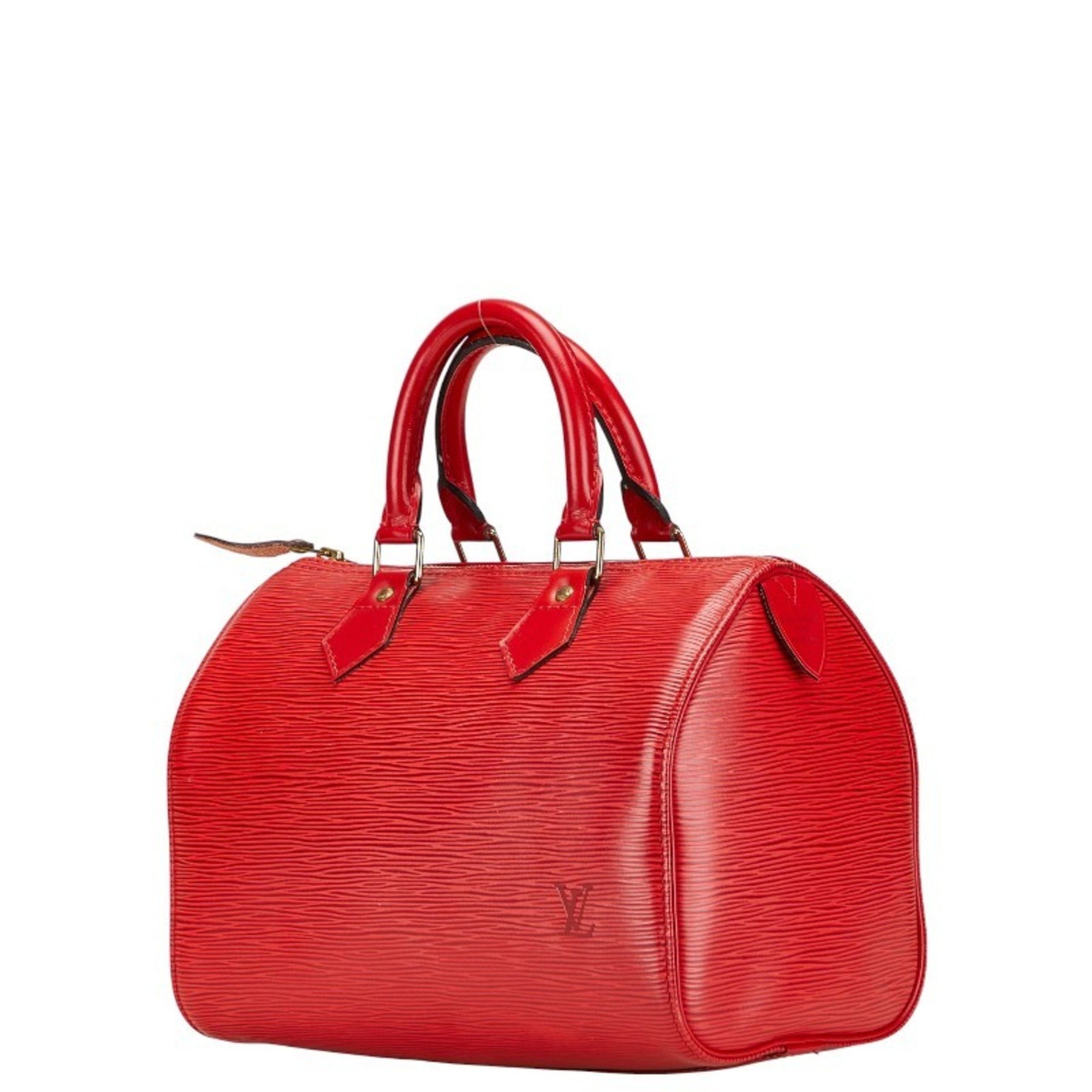 Louis Vuitton Epi Speedy 25 Handbag/Mini Boston Bag Castilian Red Leather LOUIS VUITTON