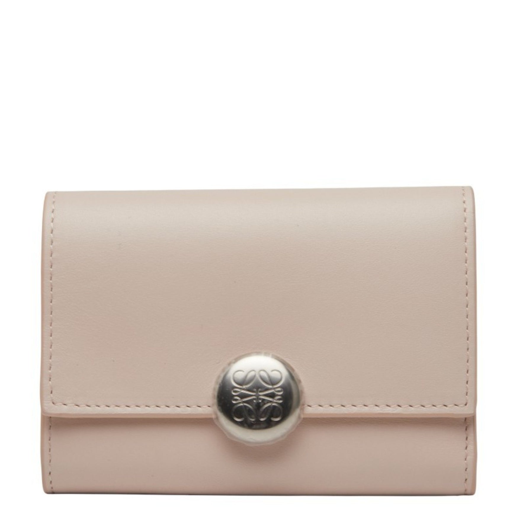 LOEWE Pebble Vertical Wallet, Small Tri-fold Leather