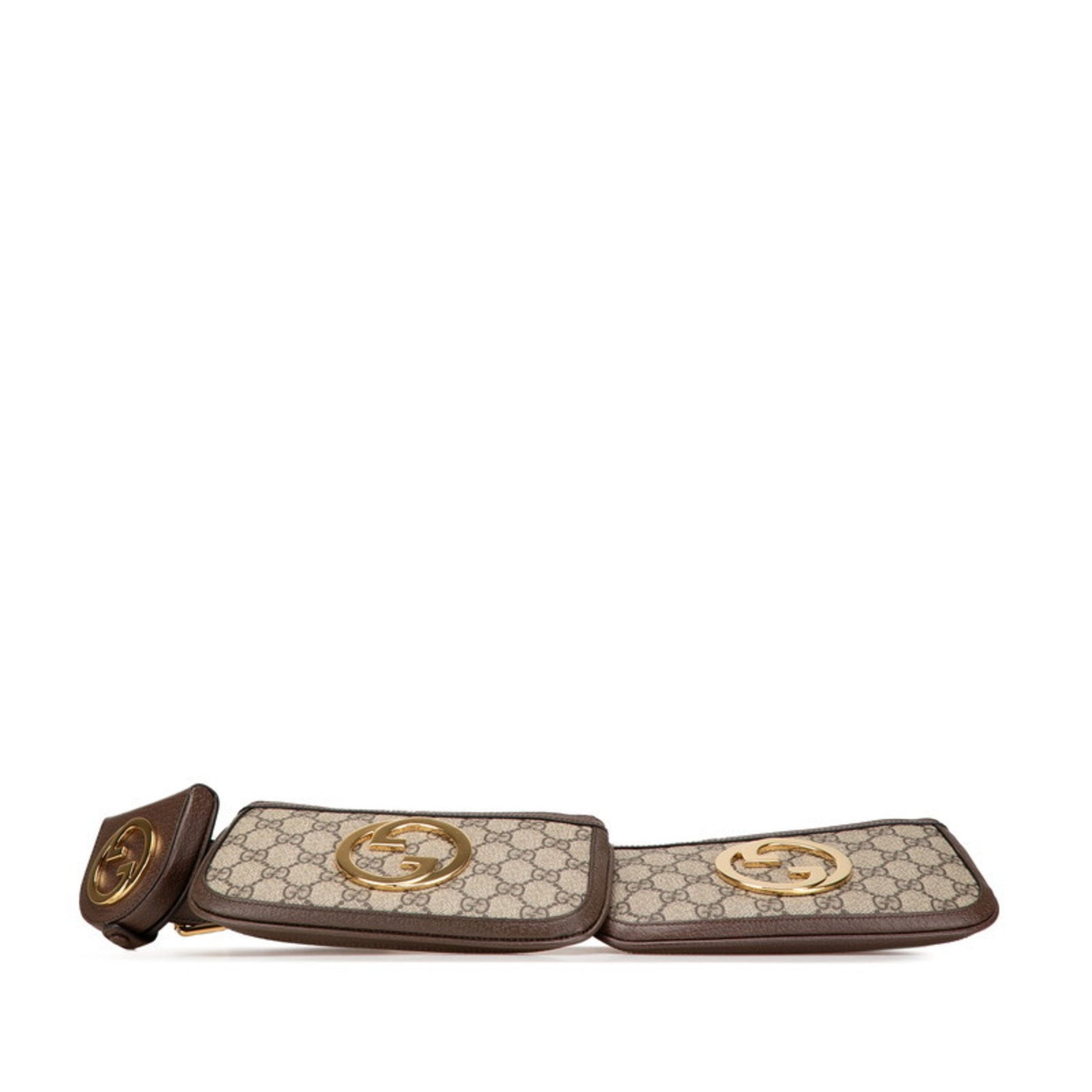 Gucci GG Supreme Blondie Body Bag/Waist Bag Brown PVC Leather Women's GUCCI