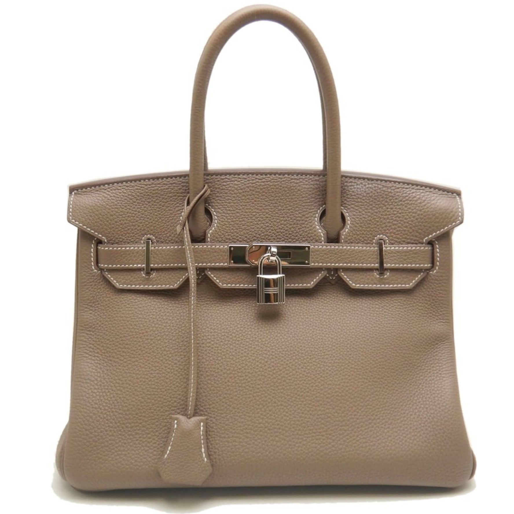 HERMES Birkin 30 Handbag Togo Etoupe Women's
