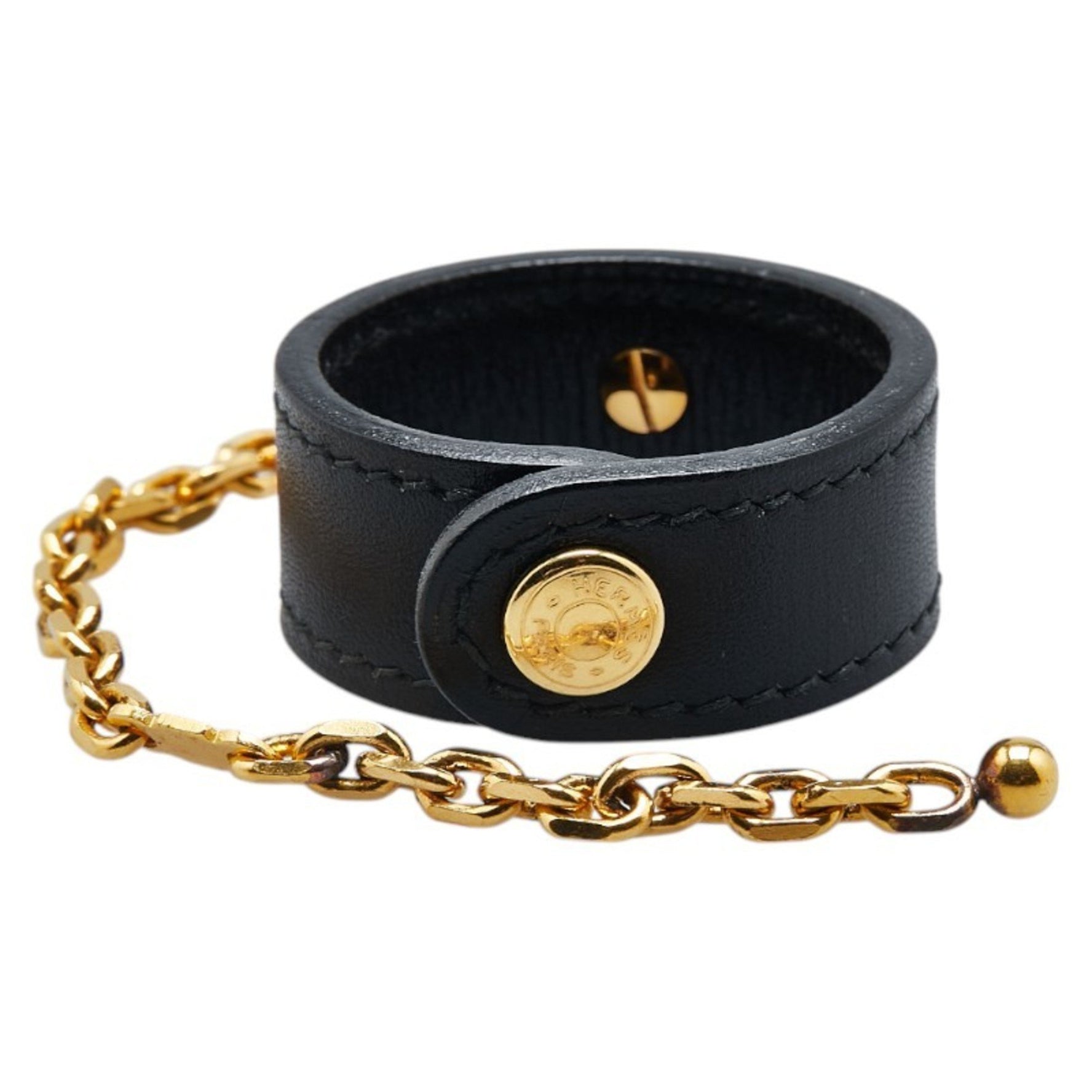 Hermes Nomad Glove Holder Black Box Calf Women's HERMES