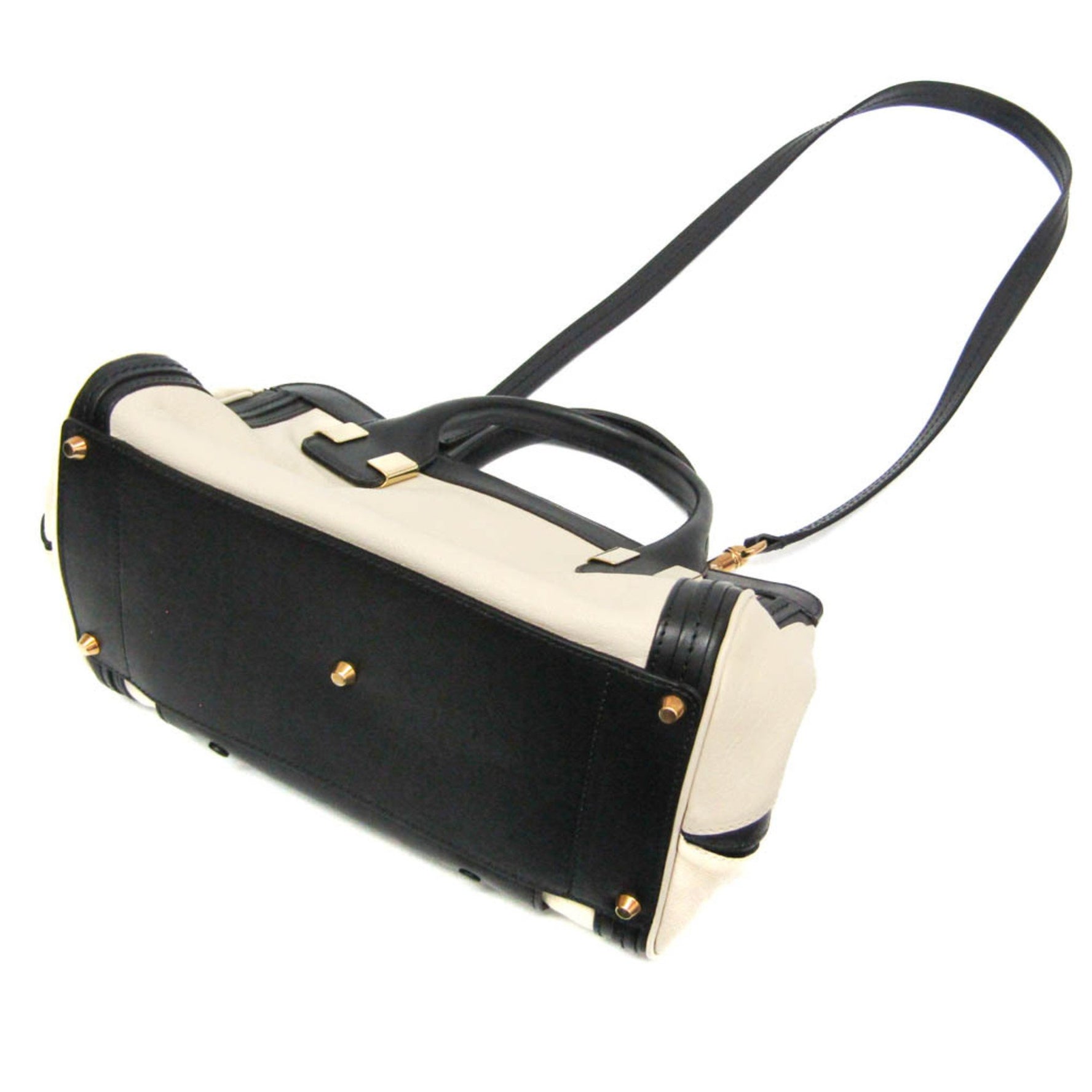 Chloé Little Alice Leather Handbag,Shoulder Bag Black,Off-white
