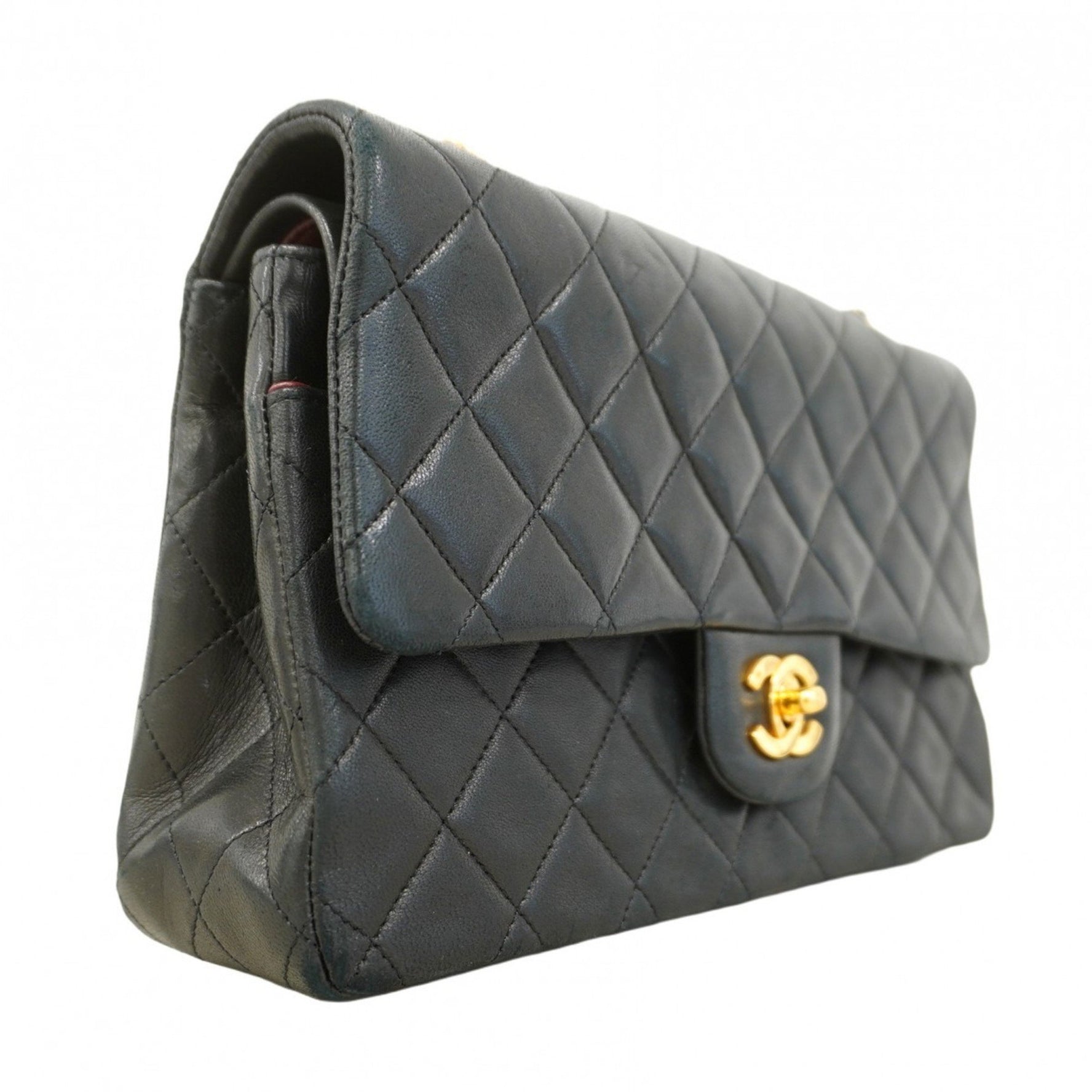 Chanel Matelasse Shoulder Bag with Double Flap and Chain, Lambskin