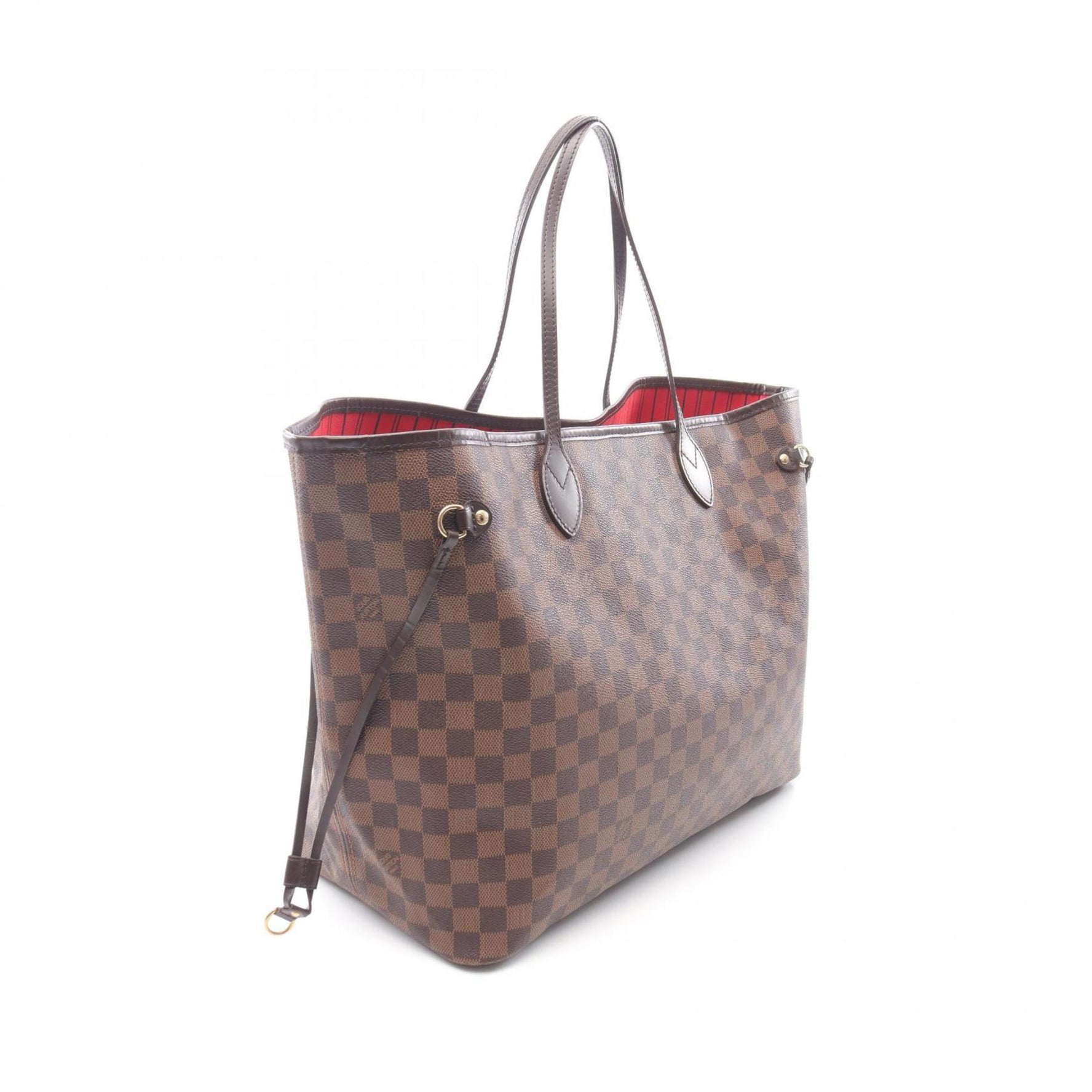 Louis Vuitton Neverfull GM Tote Bag, Coated Canvas and Leather with Damier Finish