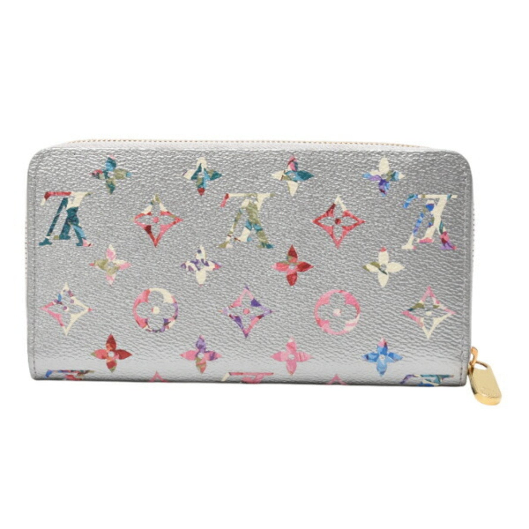 Louis Vuitton Zippy Wallet Monogram Floral LV Garden Long Silver