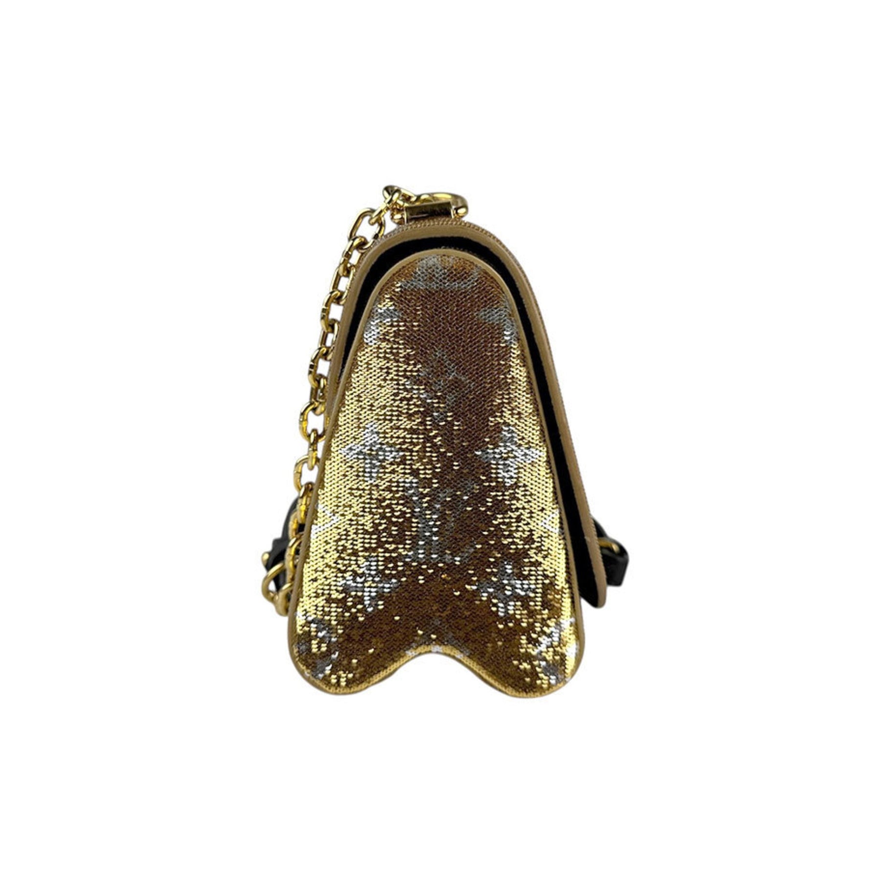 Louis Vuitton Shoulder Bag Twist PM Sequin Gold Silver