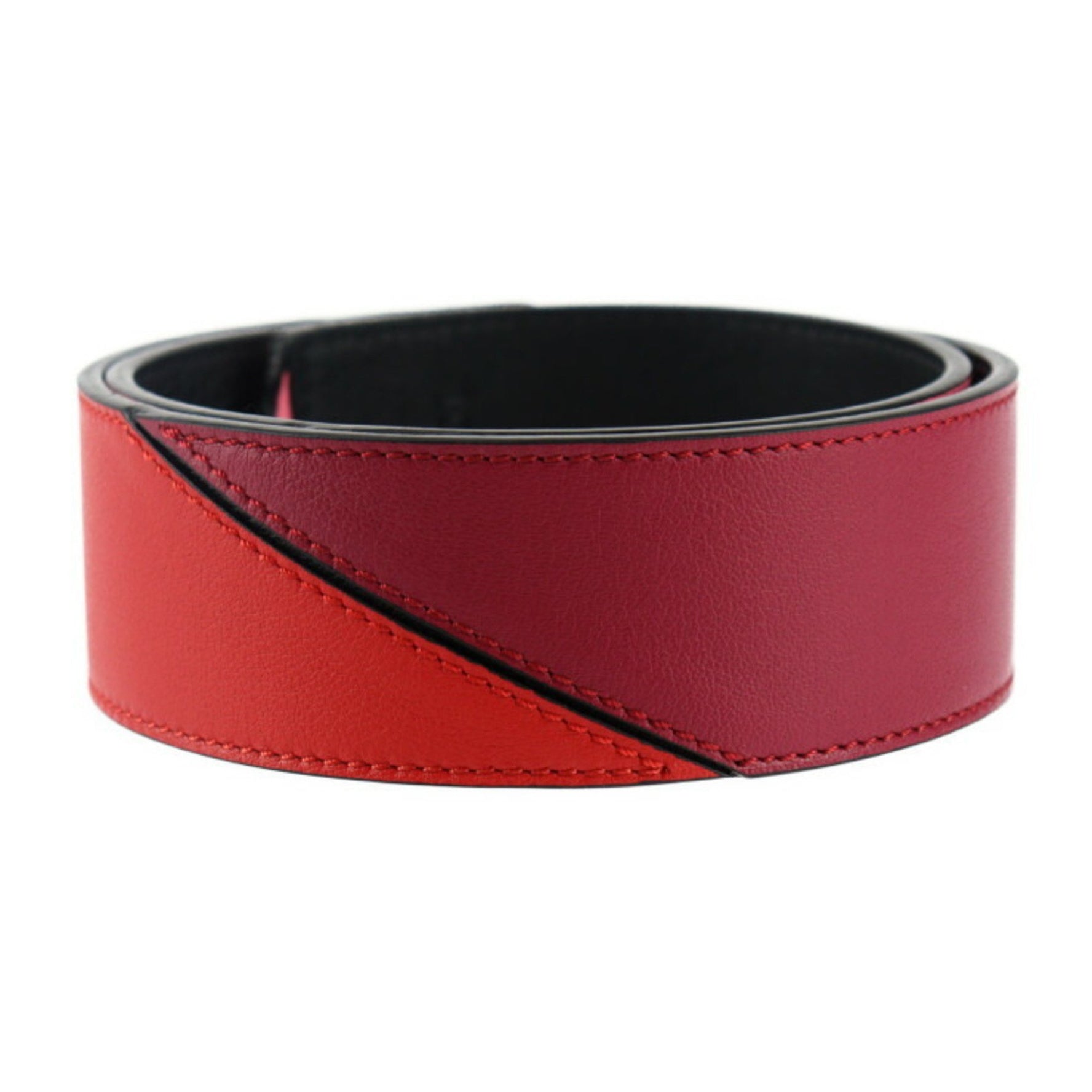 LOEWE Degrade Puzzle Bandouliere 90 Shoulder Strap 125.99UR71 Classic Calfskin Pink Red Purple Black Replacement 2407043008028R1