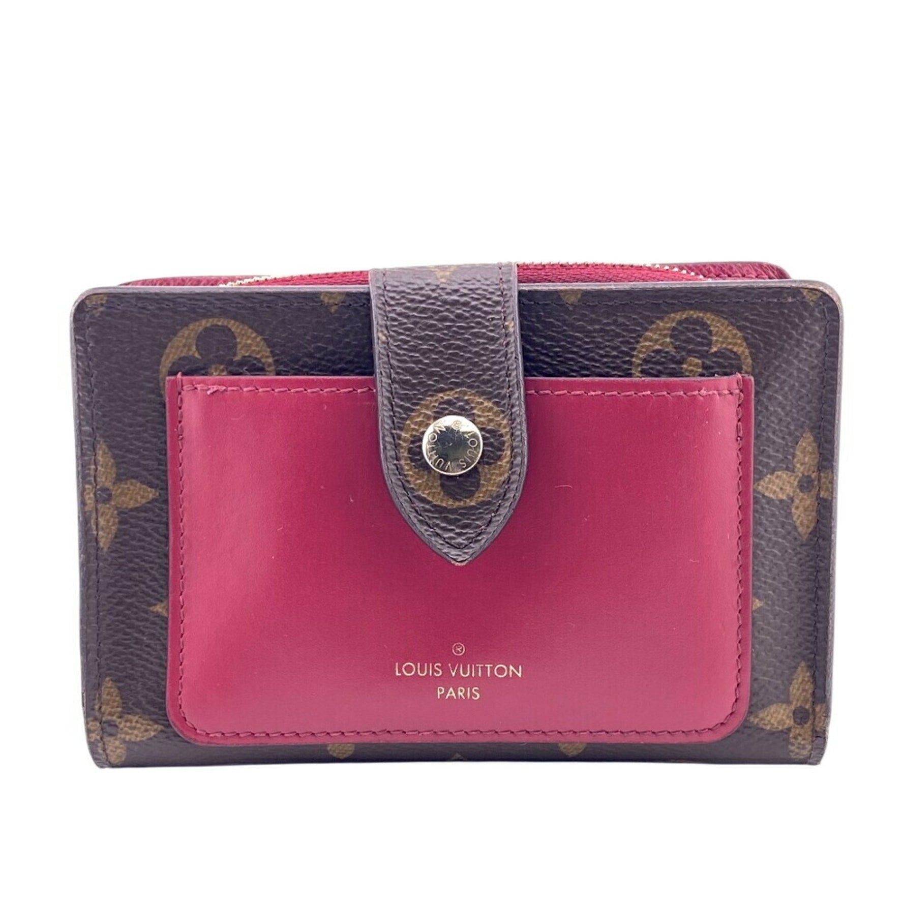 Louis Vuitton Portefeuille Juliet Compact Wallet, Monogram, Bifold Coin Purse, Bill Holder, Card Brown