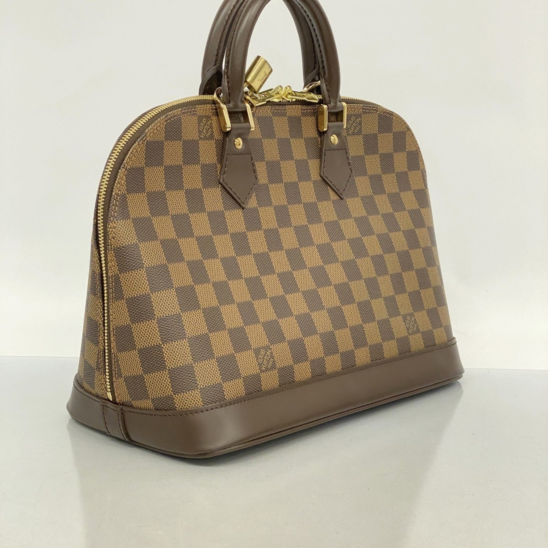 Louis Vuitton Damier Alma Handbag N51131 Ebene Women's