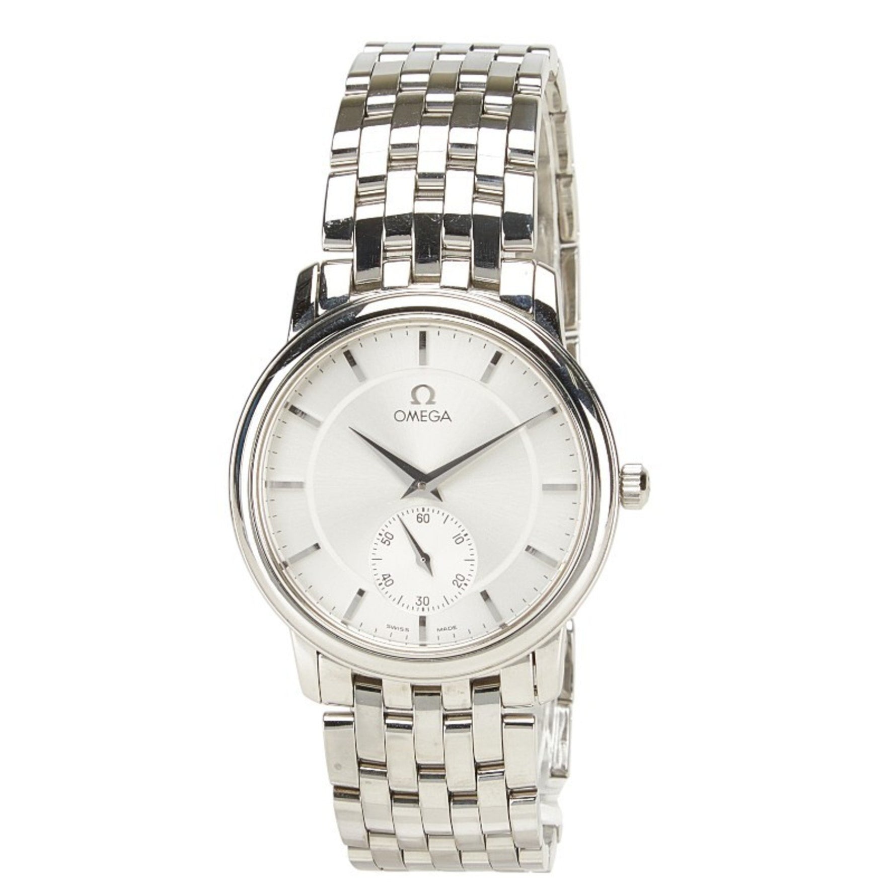 OMEGA De Ville Prestige Watch 4520.31 Manual Winding Silver Dial Stainless Steel Men's