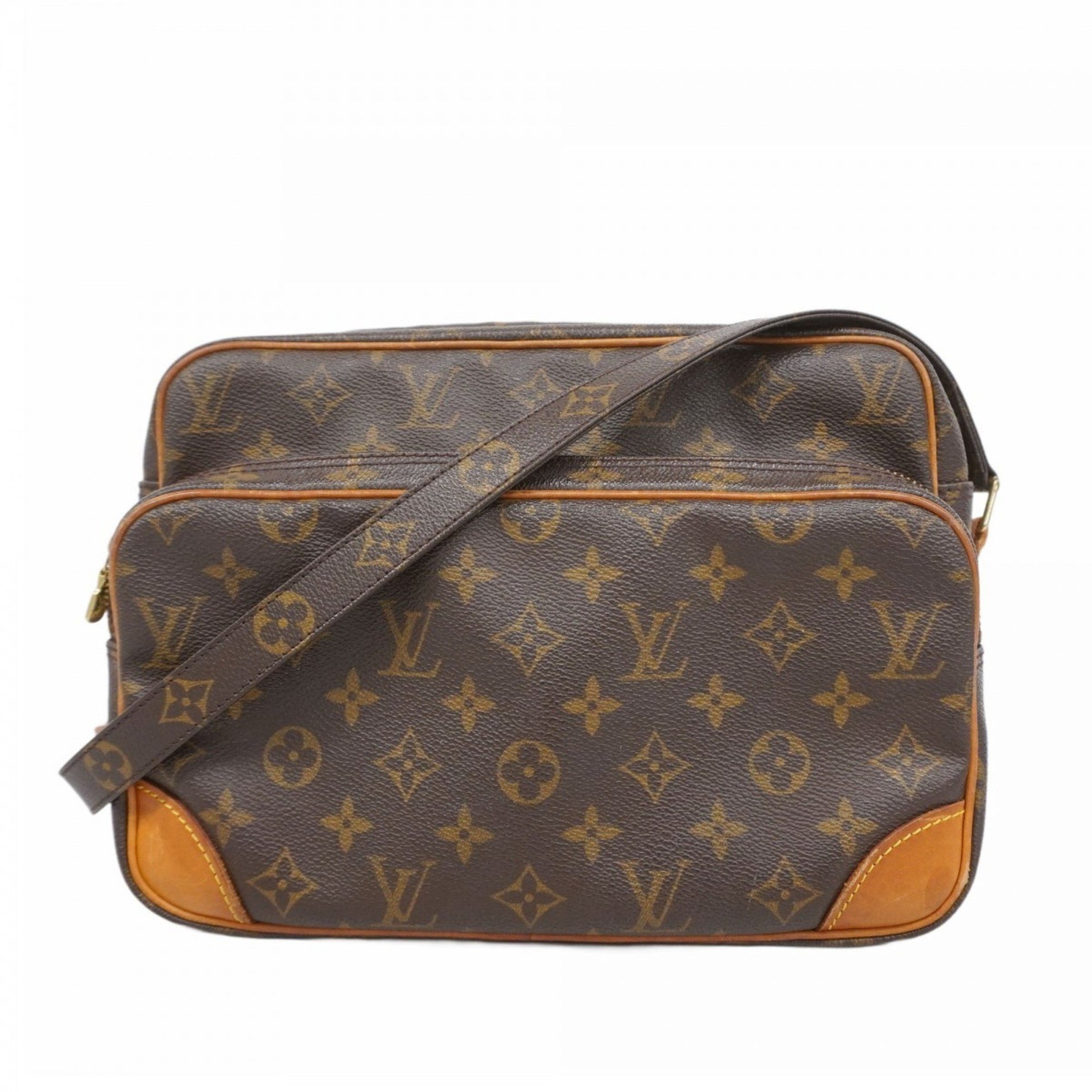 Louis Vuitton Monogram Nile Shoulder Bag M45244 Brown Women's