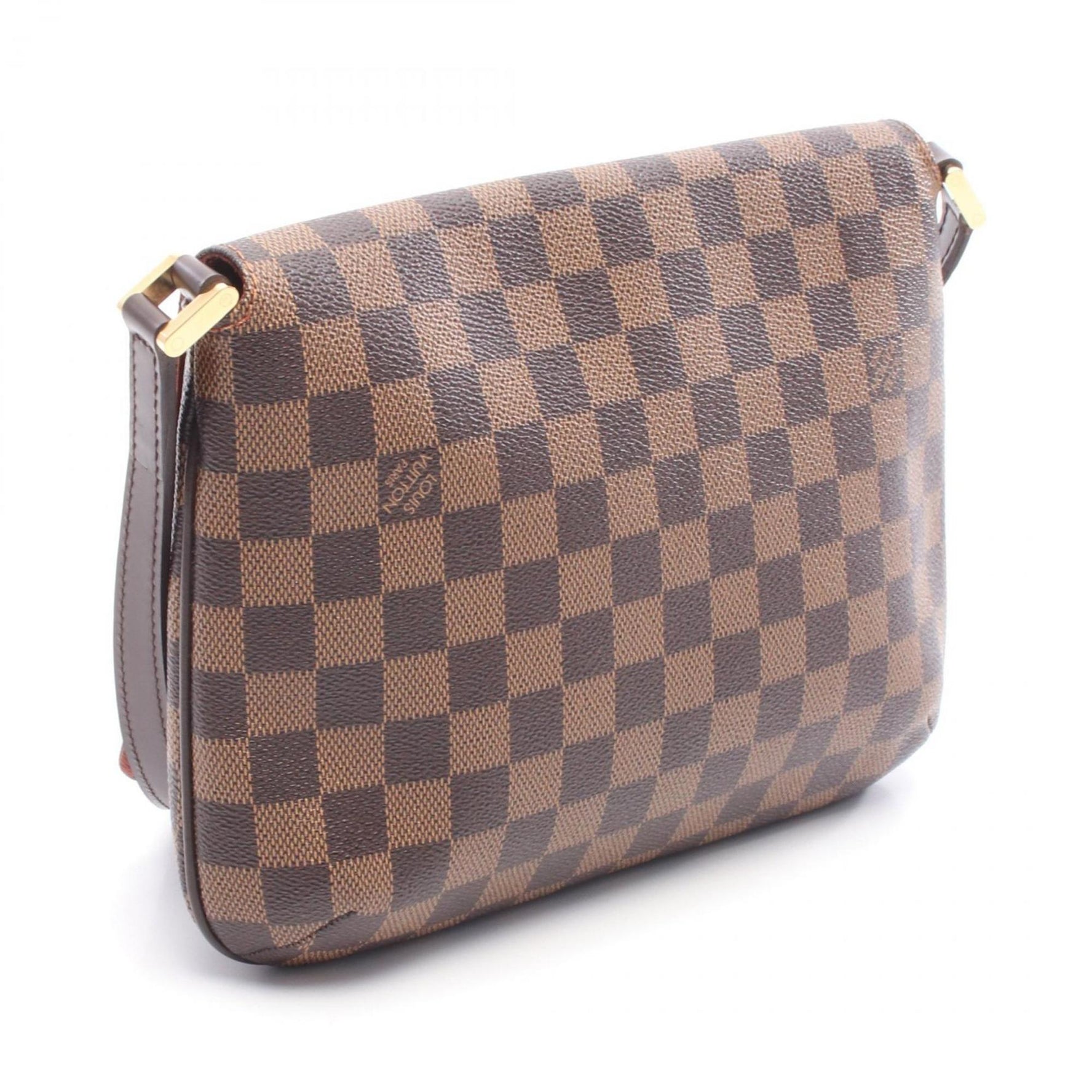 Louis Vuitton Musette Tango Long Shoulder Bag, Damier Ebene Coated Canvas and Leather