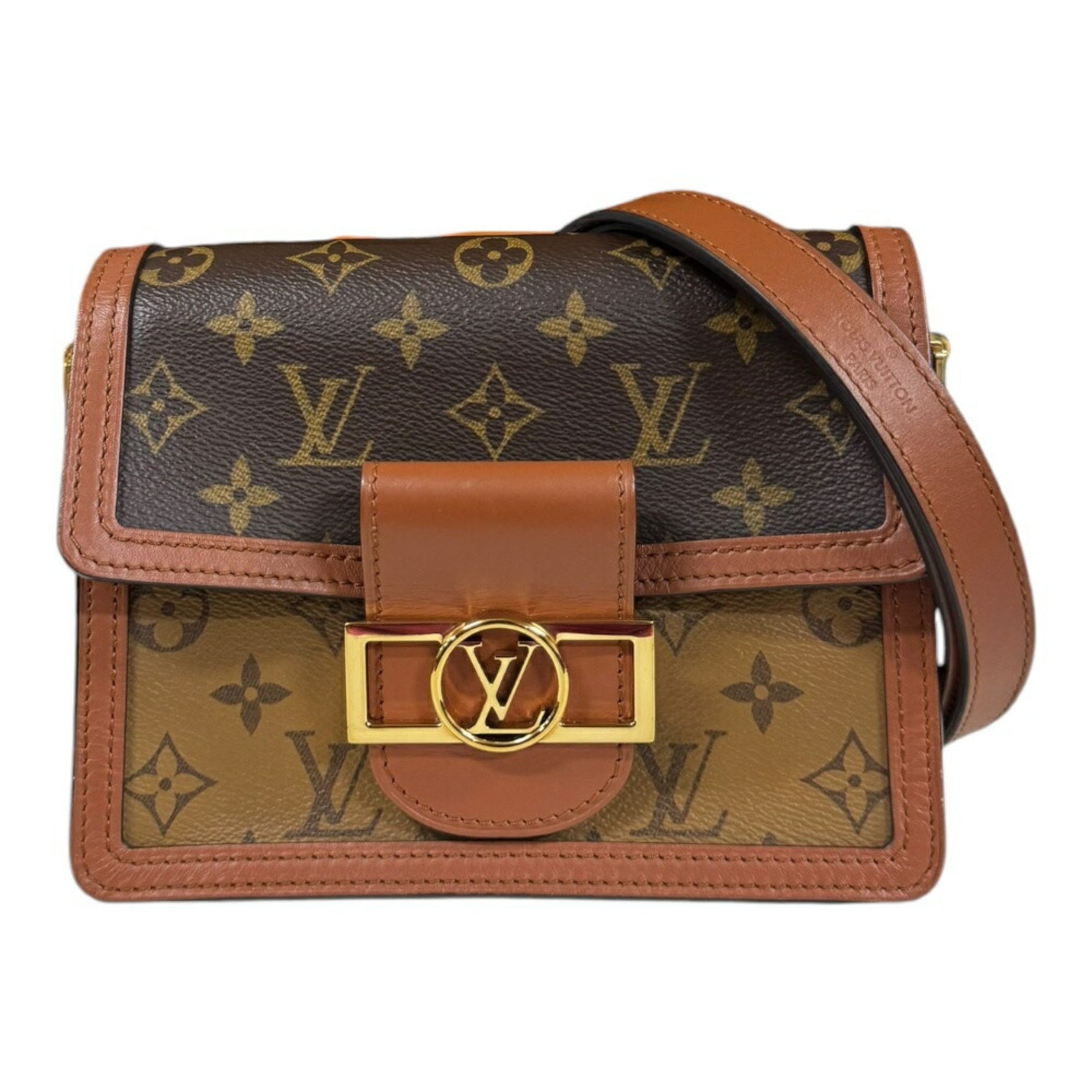 Louis Vuitton Dauphine MINI Monogram Shoulder Bag Canvas M45959 Brown Women's LOUIS VUITTON