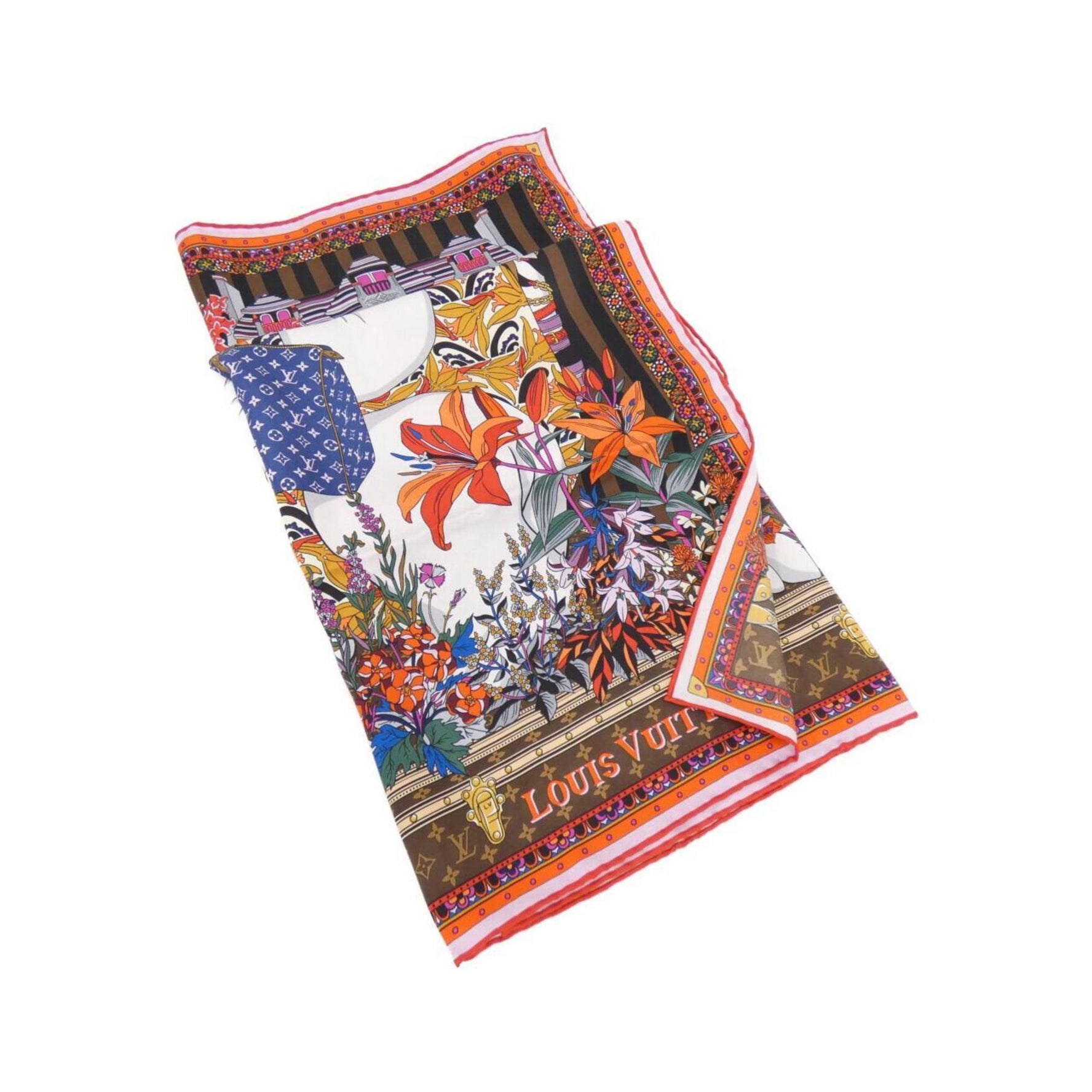 Louis Vuitton Monogram Carre Rat Animals Scarf