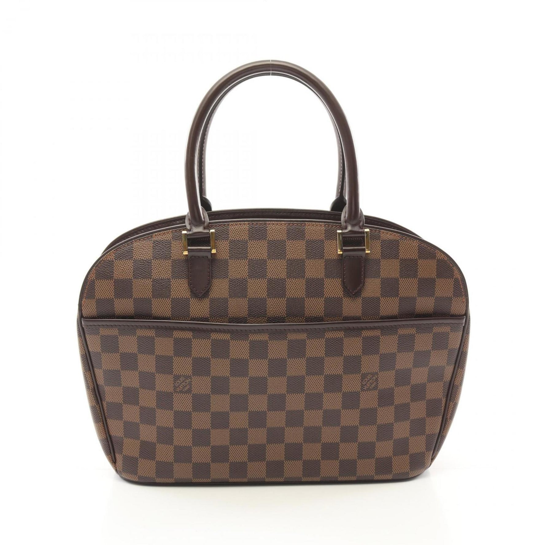 Louis Vuitton Saria Horizontal Handbag Coated Canvas Leather Damier