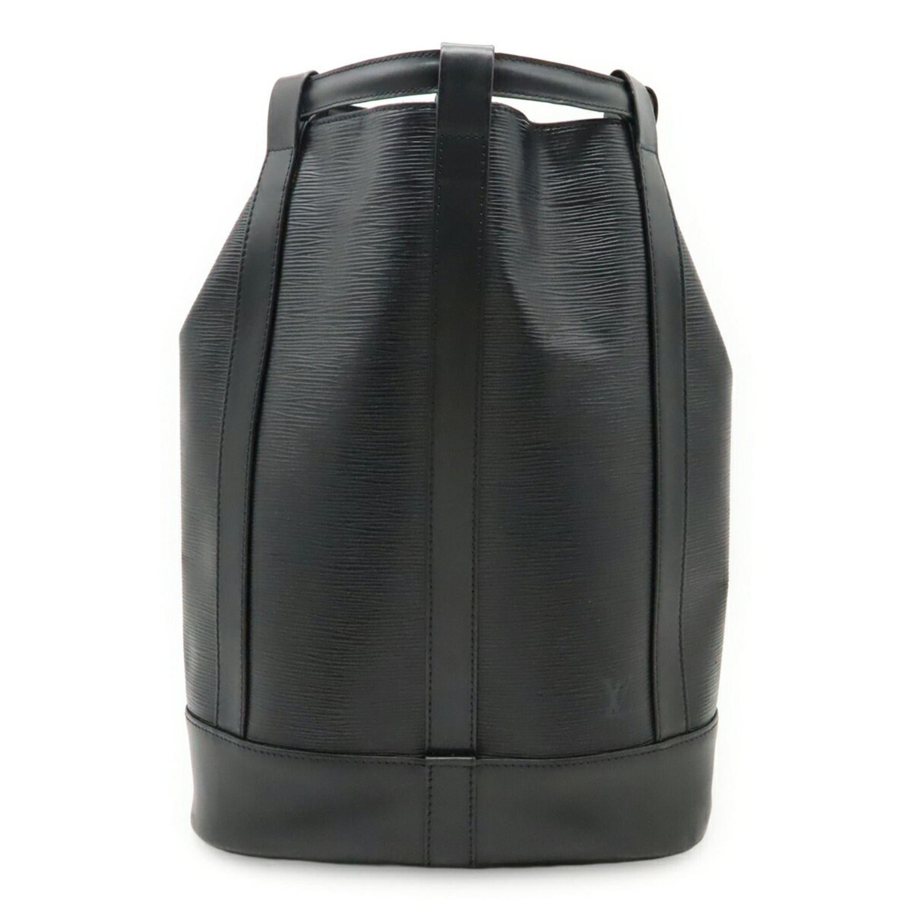 LOUIS VUITTON Epi Randonne PM Shoulder Bag in Black Leather (Noir)