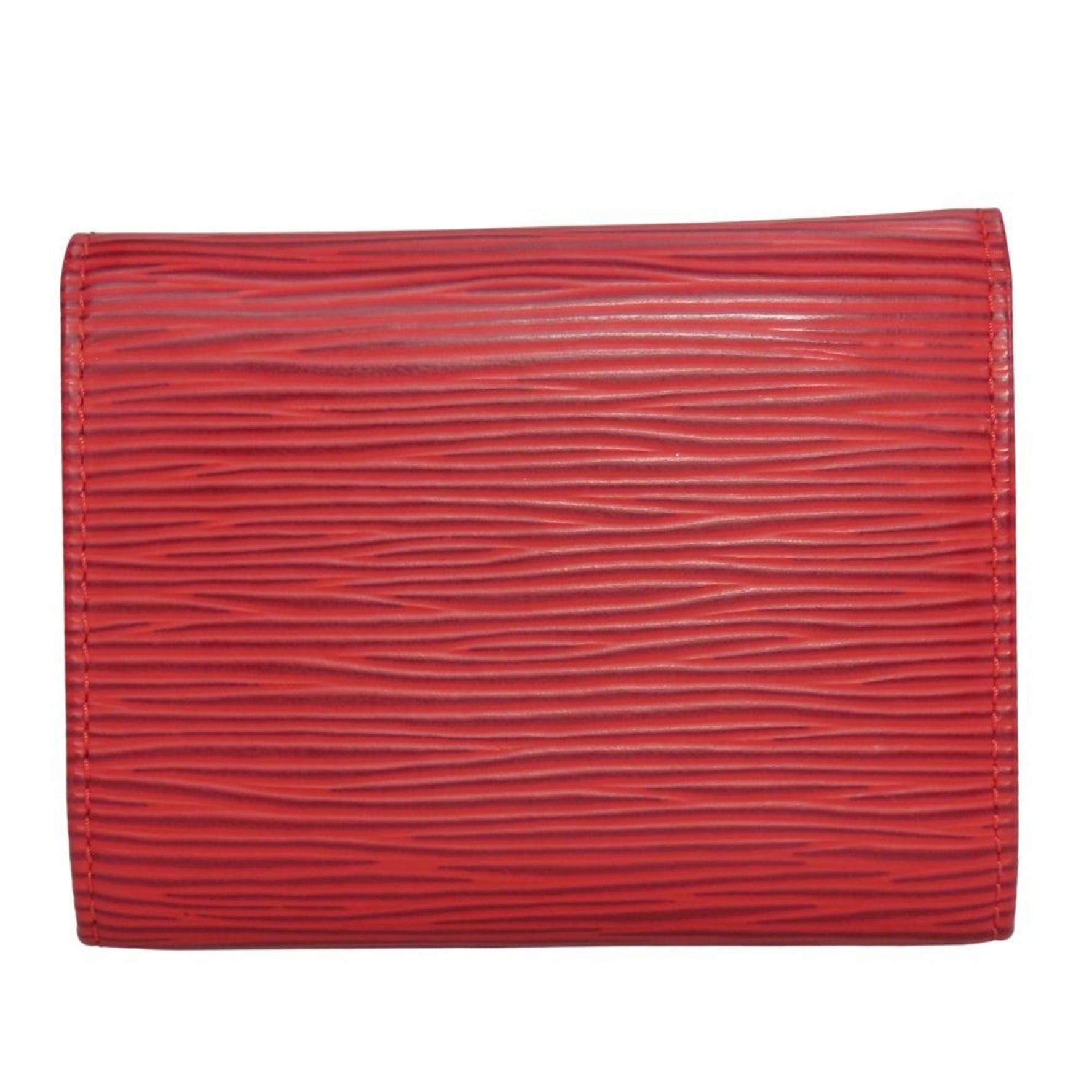 Louis Vuitton Wallet/Coin Case Porte Monnaie Sample Epi Leather Red Coin Purse