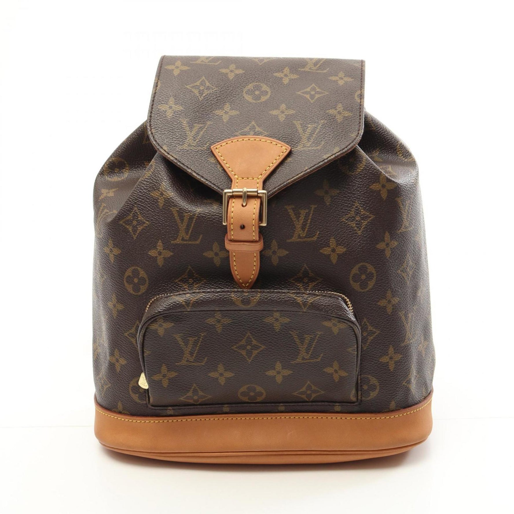 Louis Vuitton Montsouris MM Backpack Coated Canvas Leather Monogram