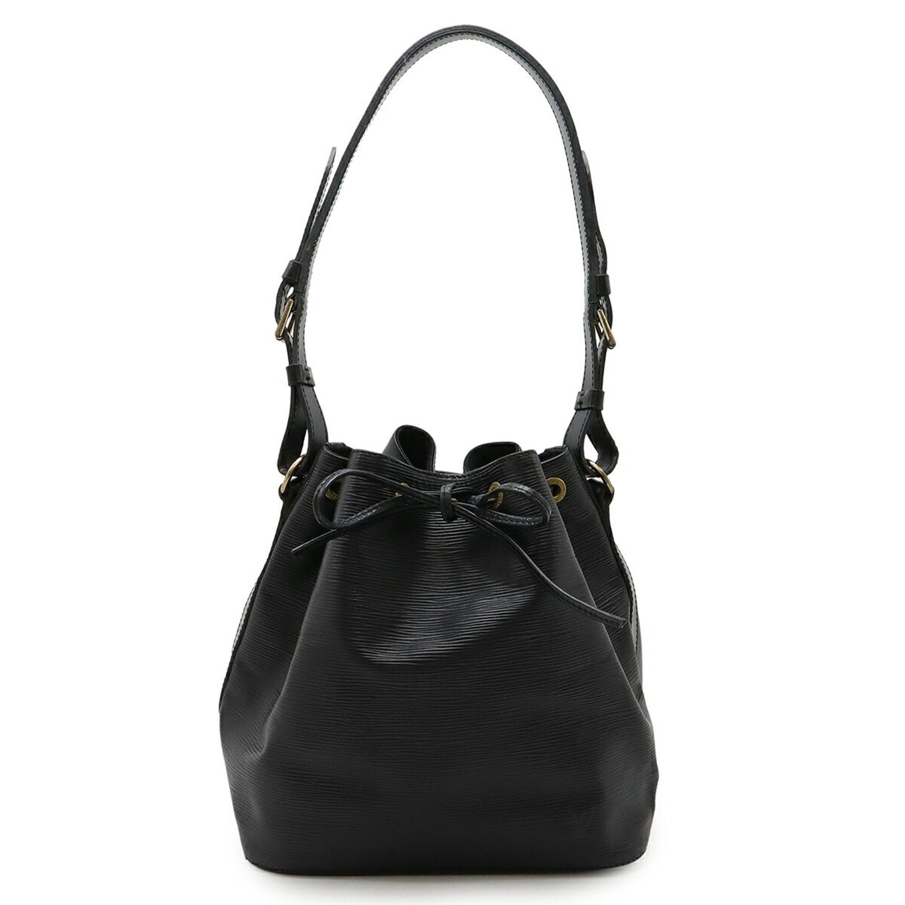 LOUIS VUITTON Epi Petit Noe Shoulder Bag, Noir, Black, M59012