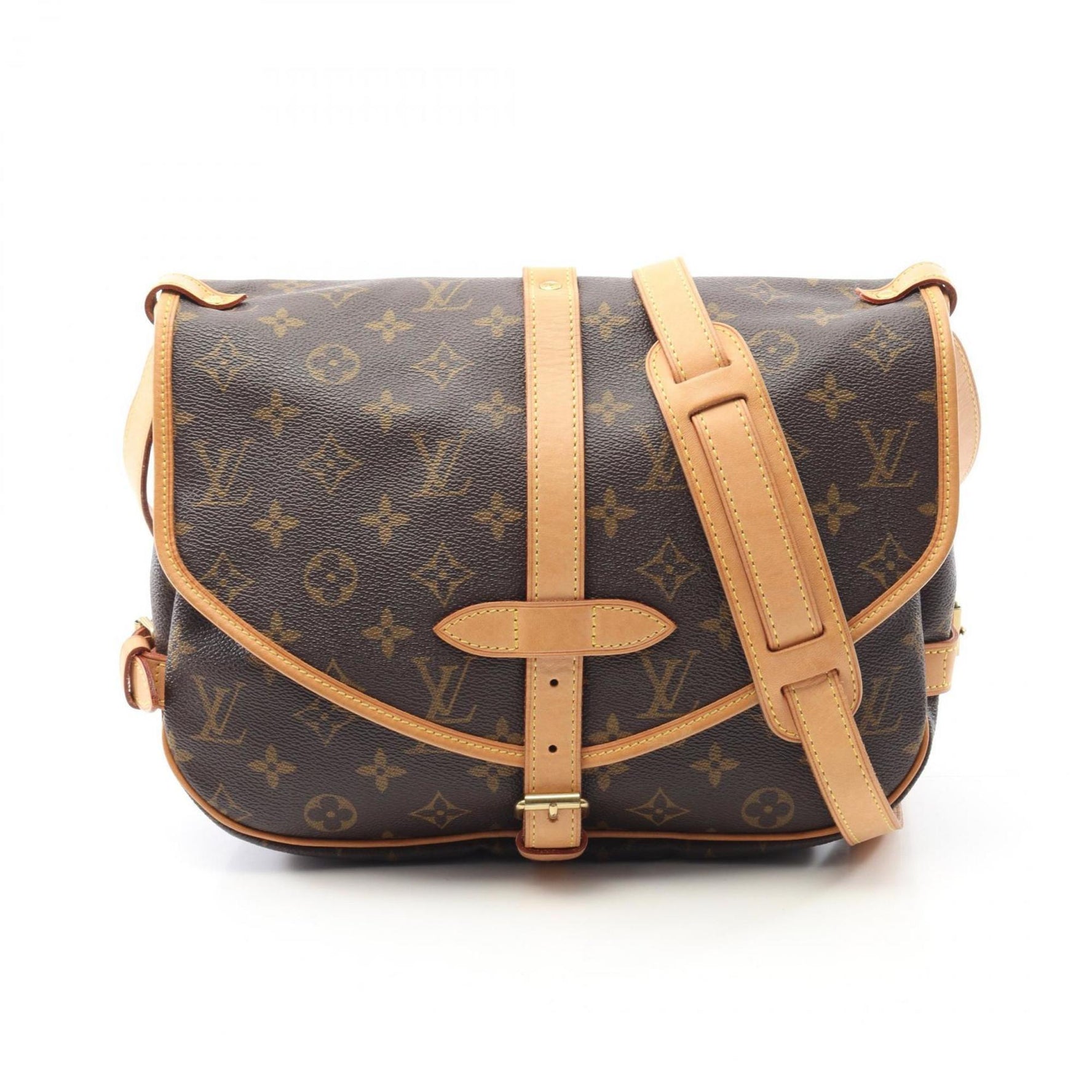 Louis Vuitton Saumur 30 Shoulder Bag, Coated Canvas and Leather, Monogram, Brown