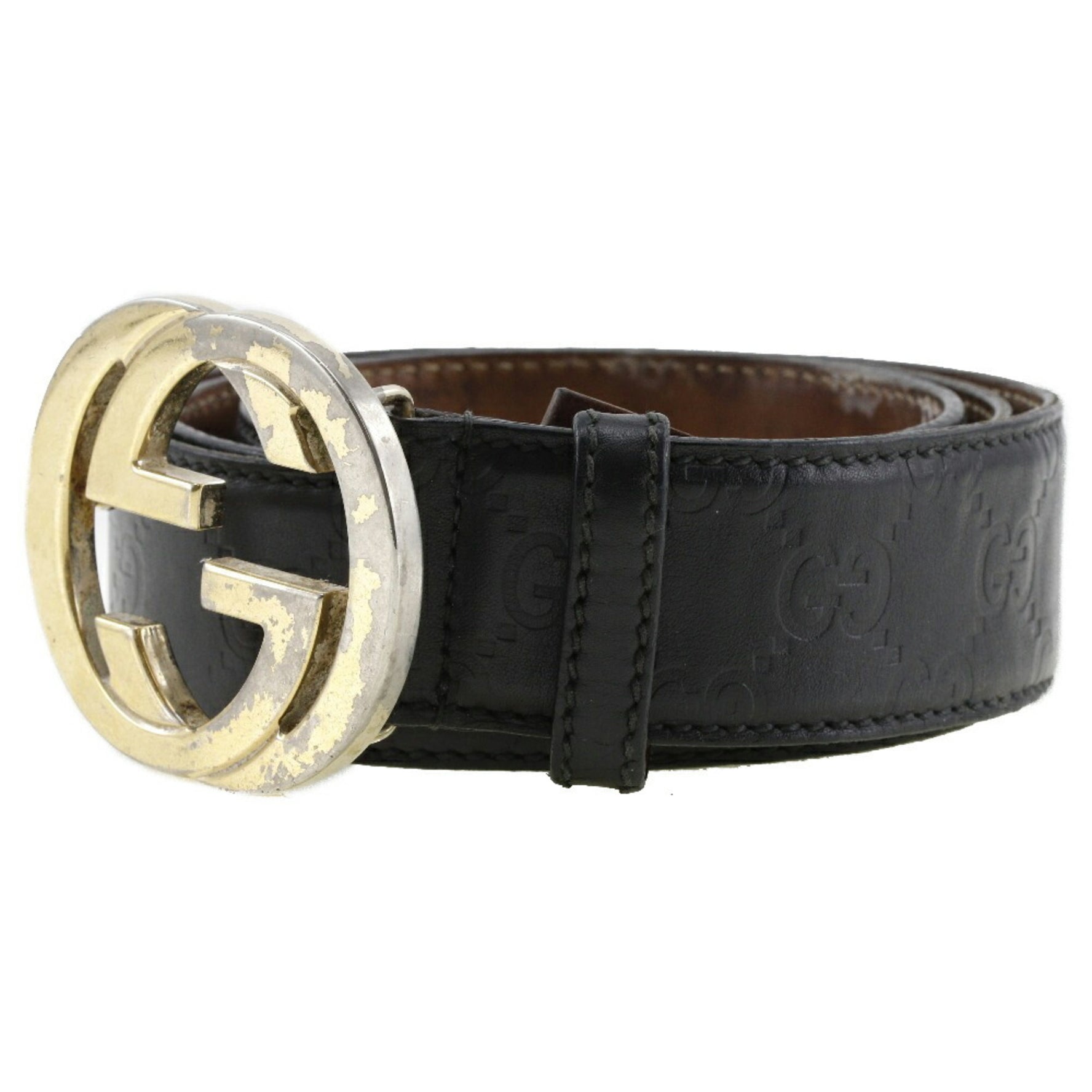 Gucci Interlocking Belt GG Shima Leather Made in Italy