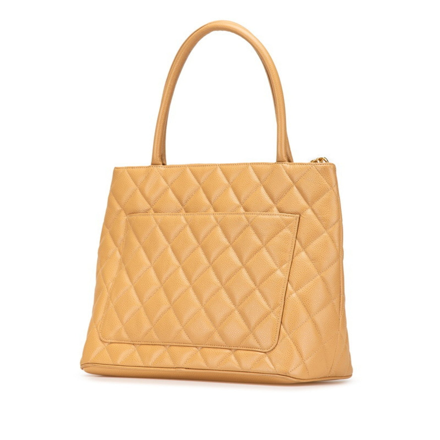 Chanel Matelasse Coco Mark Reissue Tote Bag, Brown, Camel, Caviar Skin