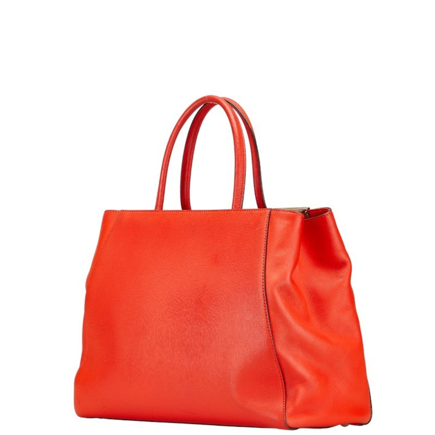 Fendi Toujours Handbag/Shoulder Bag Red Leather