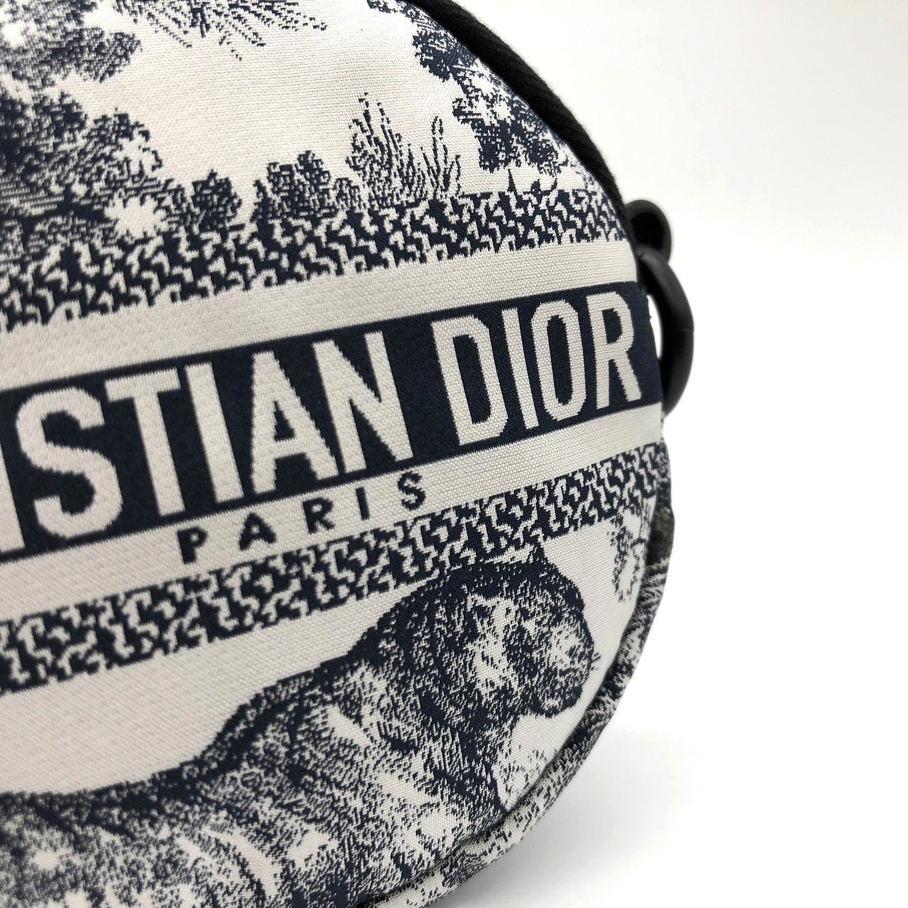 Christian Dior Coin Case Blue Tiger Fabric