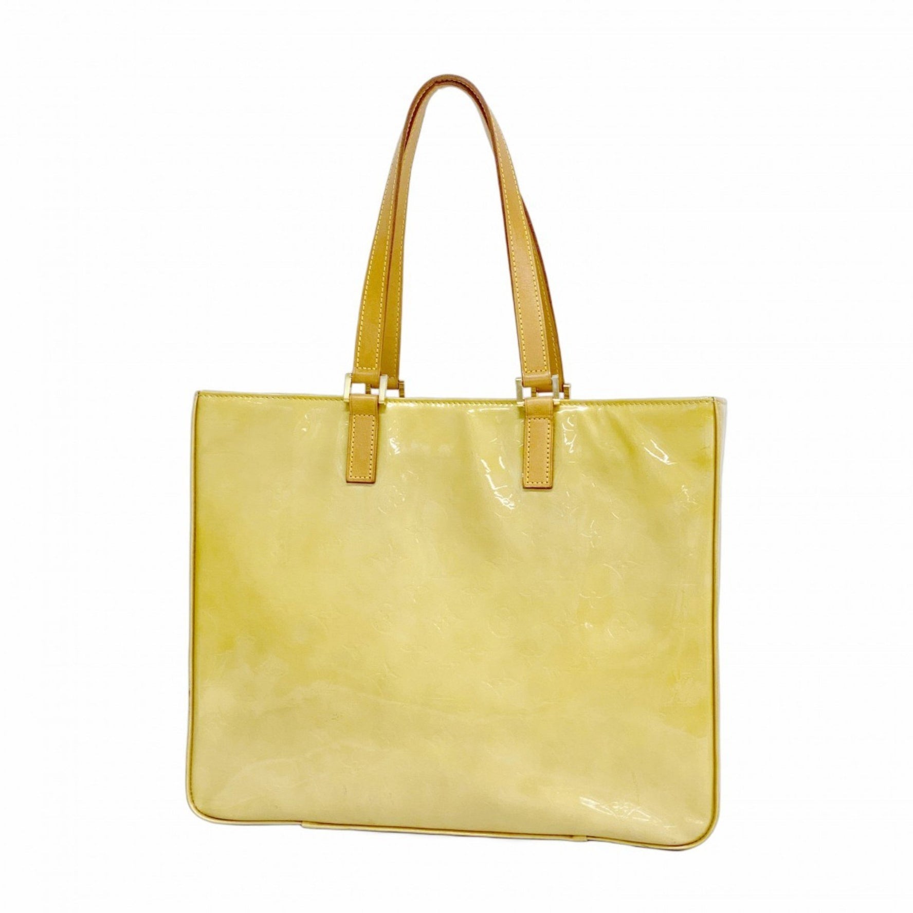 Louis Vuitton Vernis Columbus Tote Bag M91023 Beige Women's
