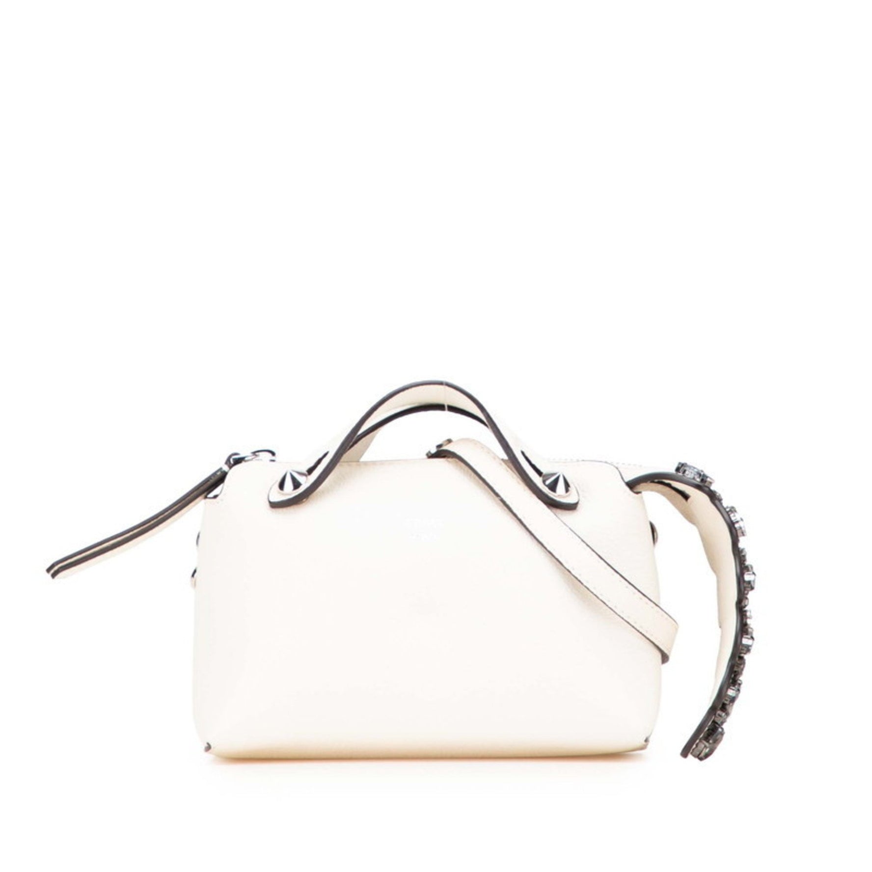 Fendi Mini By the Way Jeweled Handbag/Shoulder Bag, Leather