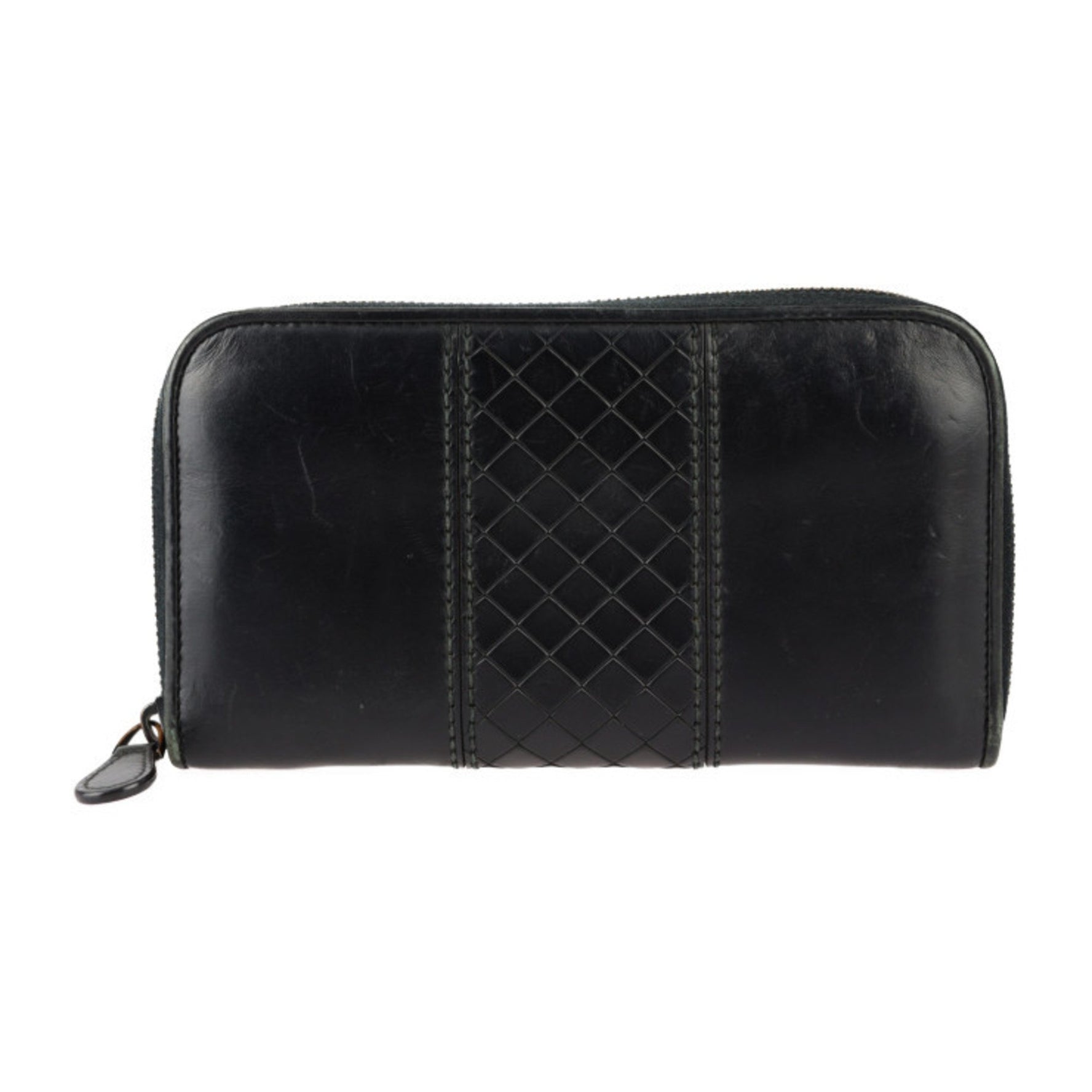 BOTTEGAVENETA Bottega Veneta Intrecciato Scorpito Long Wallet 1000 Leather Round