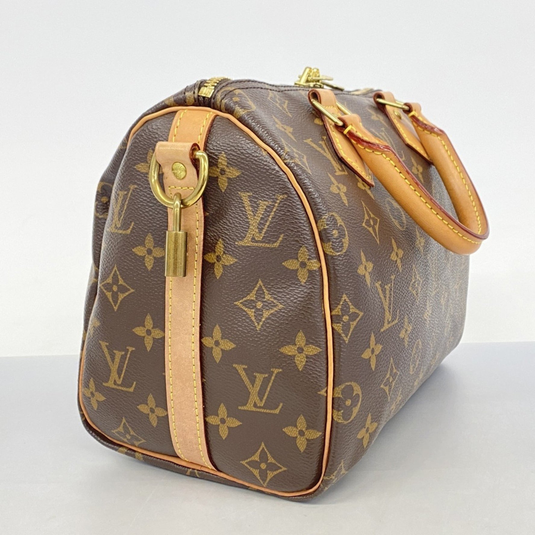 Louis Vuitton Monogram Speedy Bandouliere 25 Handbag M46977 Brown Women's