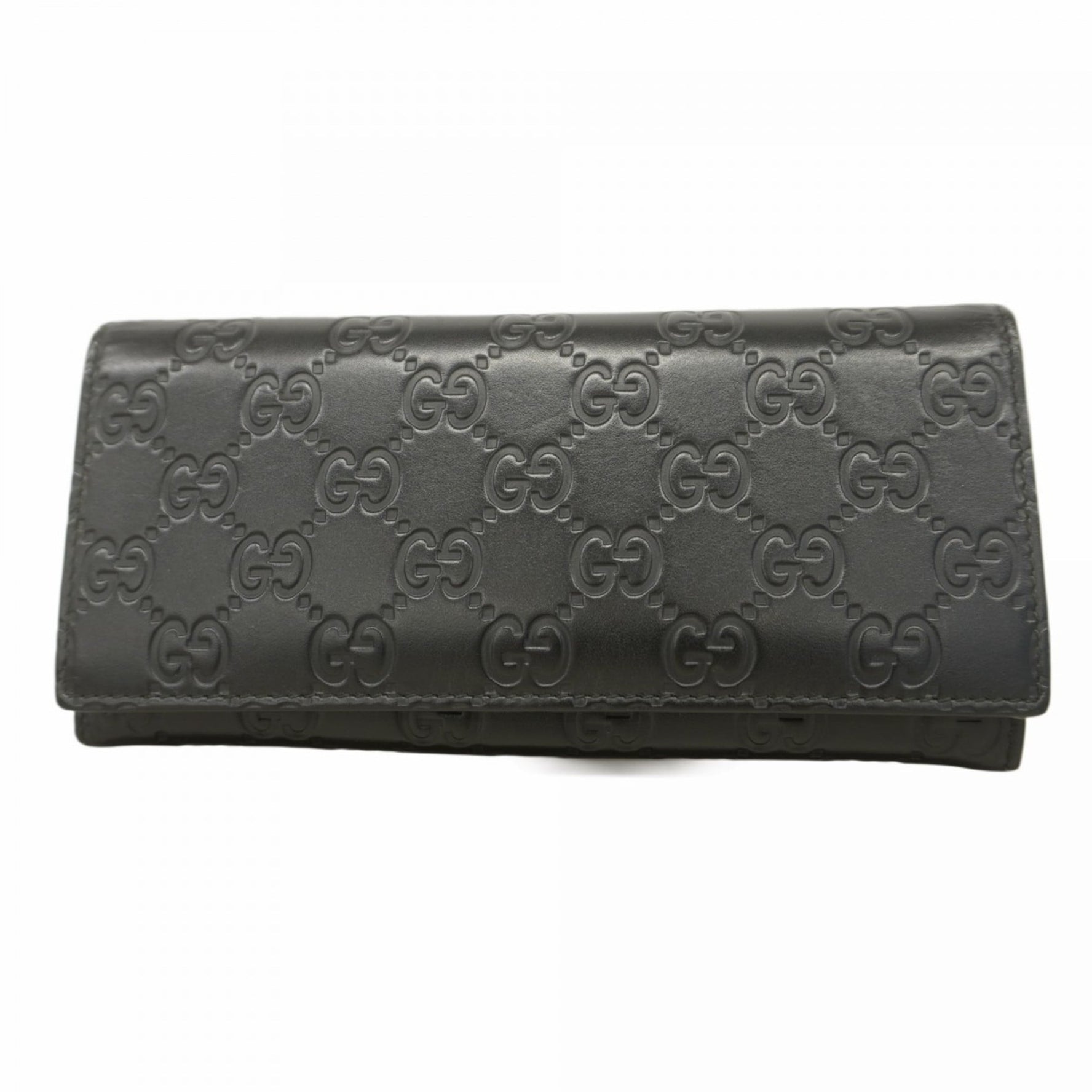 Gucci long wallet Guccissima leather