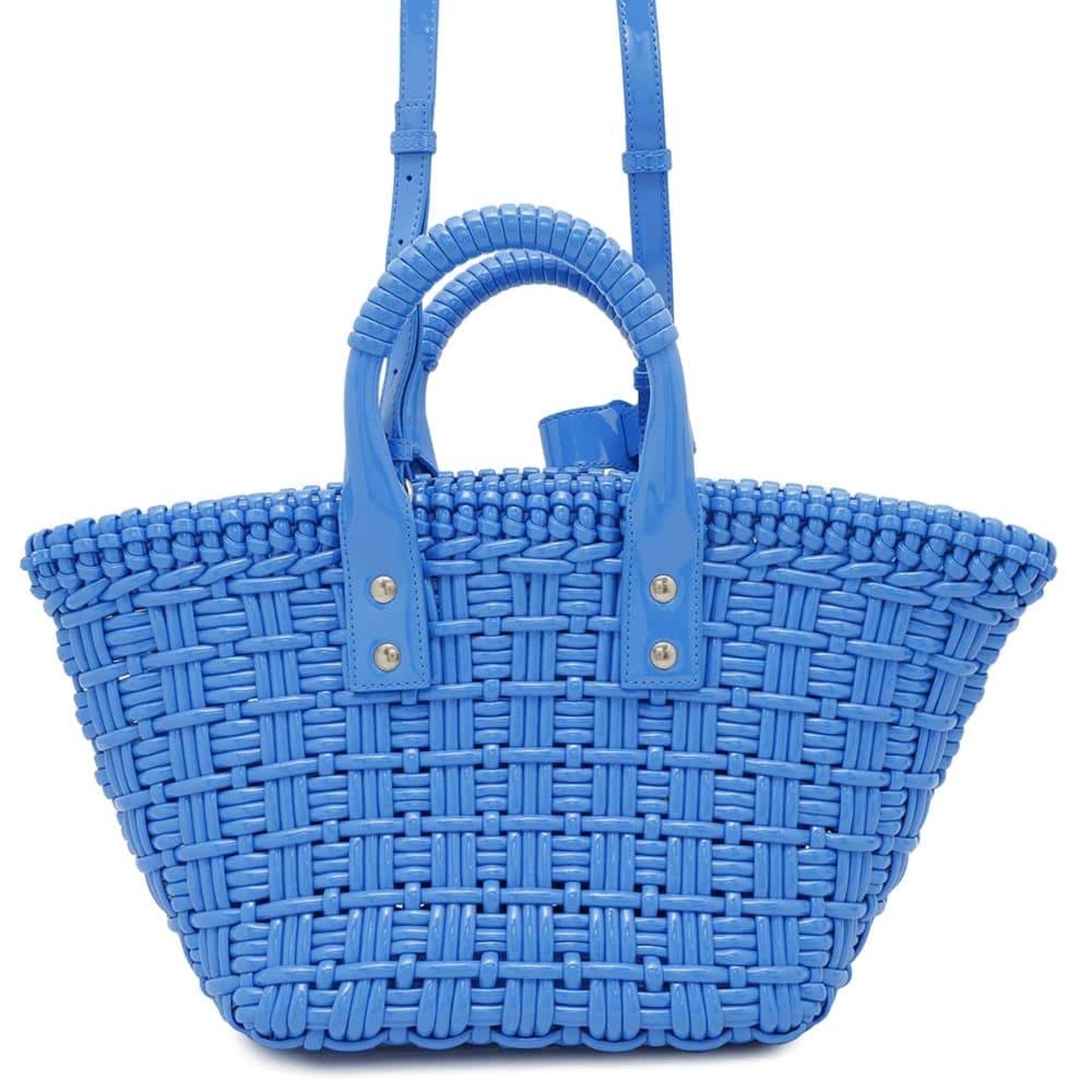 Balenciaga Handbag Bistro XS Patent Leather BALENCIAGA 2way Shoulder Bag Basket