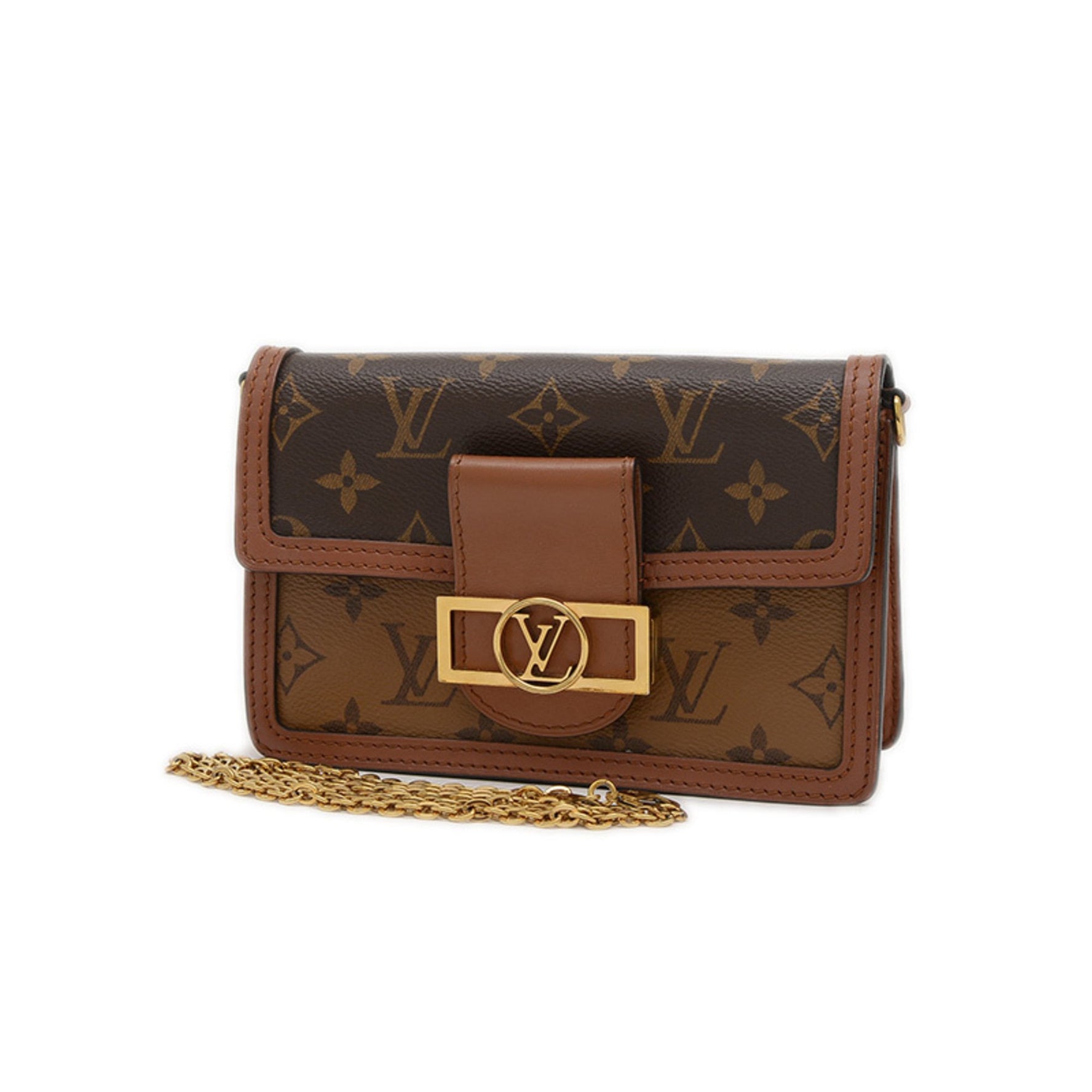 Louis Vuitton Monogram Reverse Portefeuille Dauphine Shoulder Bag