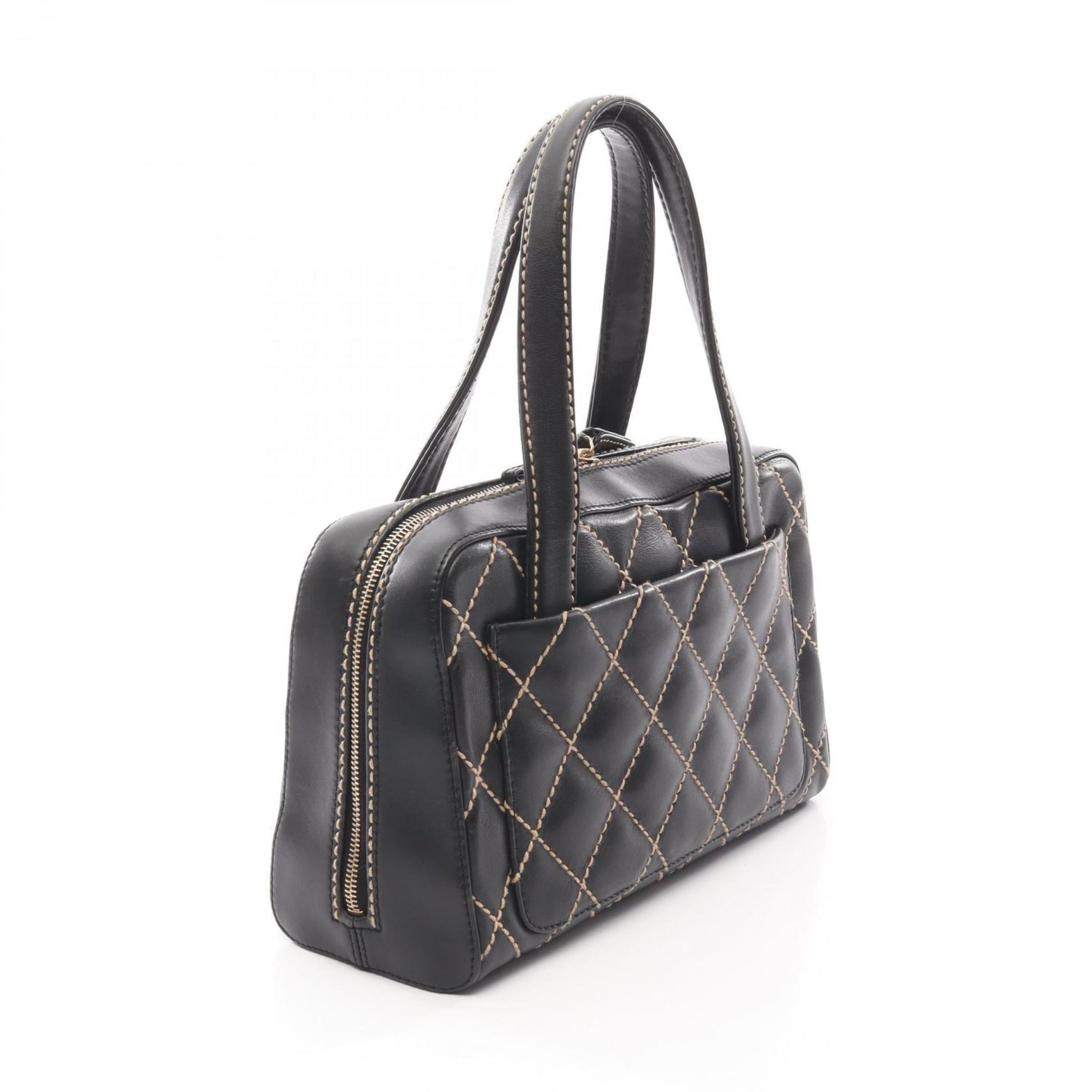 CHANEL Wild Stitch Handbag, Leather