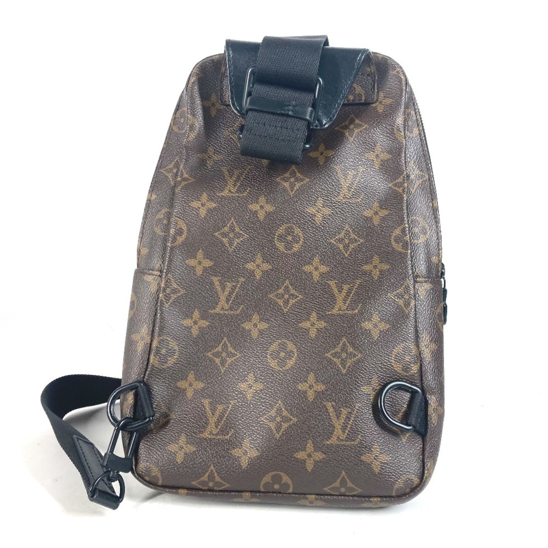 Louis Vuitton Monogram Macassar Avenue Sling Bag Crossbody Body Canvas Men's Brown