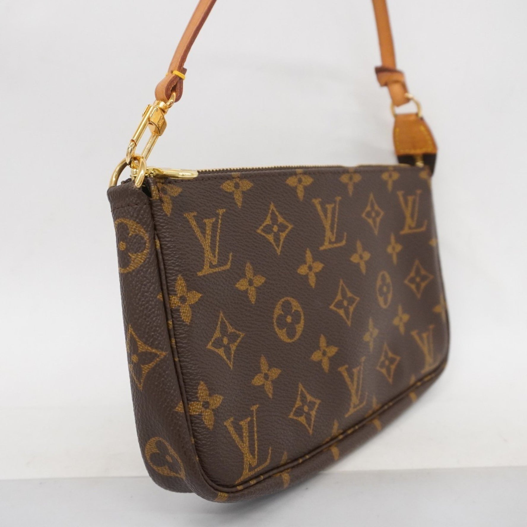 Louis Vuitton Monogram Pochette Accessoires M51980 Brown Women's Pouch