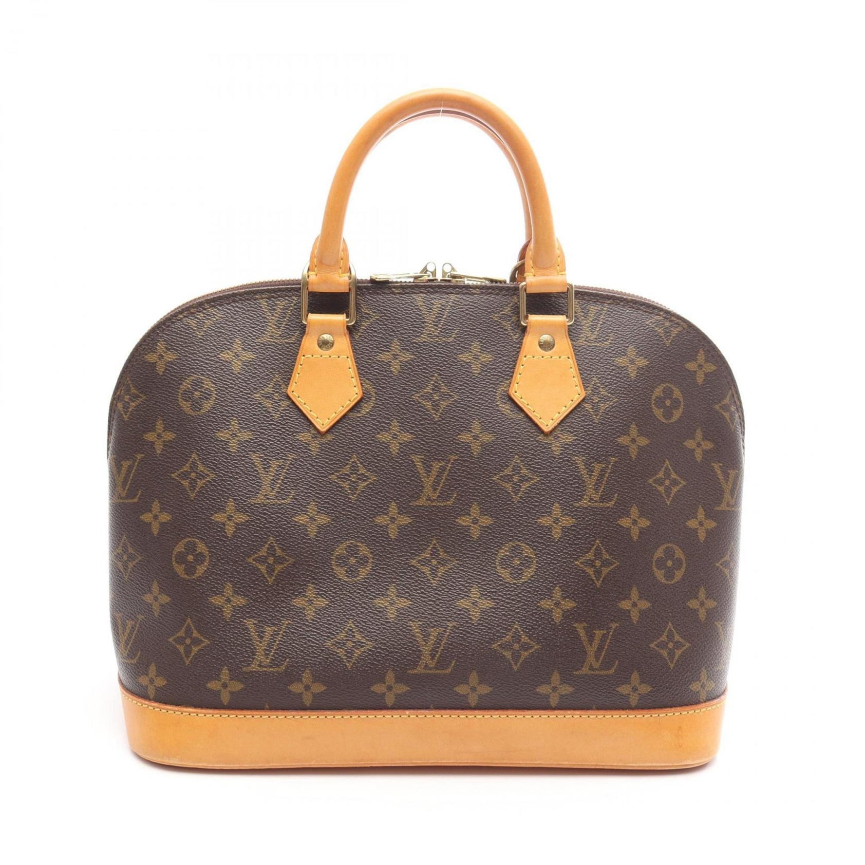 Louis Vuitton Alma PM Handbag in Coated Canvas and Leather with Monogram Design