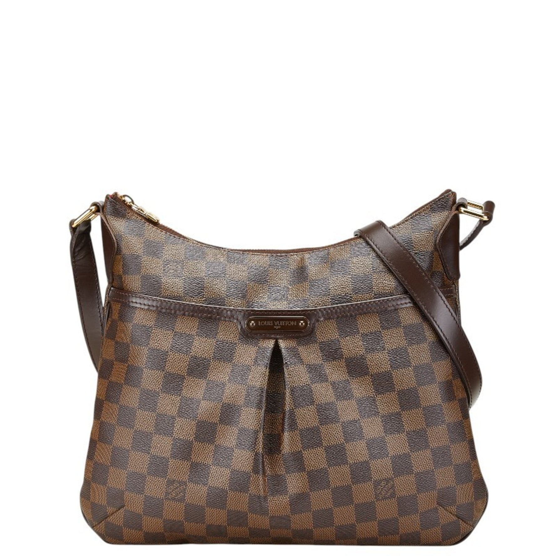 Louis Vuitton Damier Bloomsbury PM Shoulder Bag Brown PVC Leather
