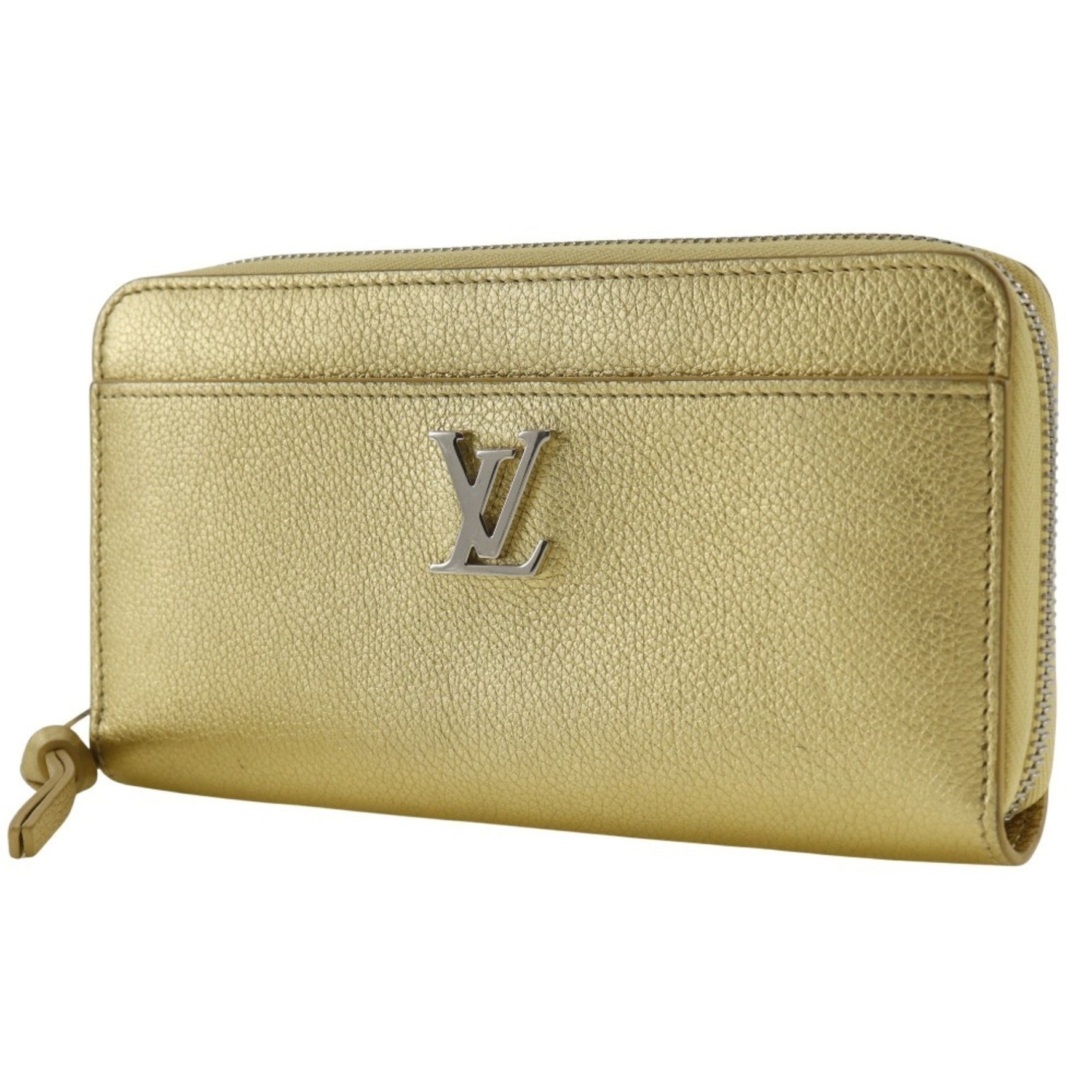 Louis Vuitton Zippy Rock Me Long Wallet Japan Limited Edition M69058 Grained Calf Leather 2019 Gold UB5109 Women's