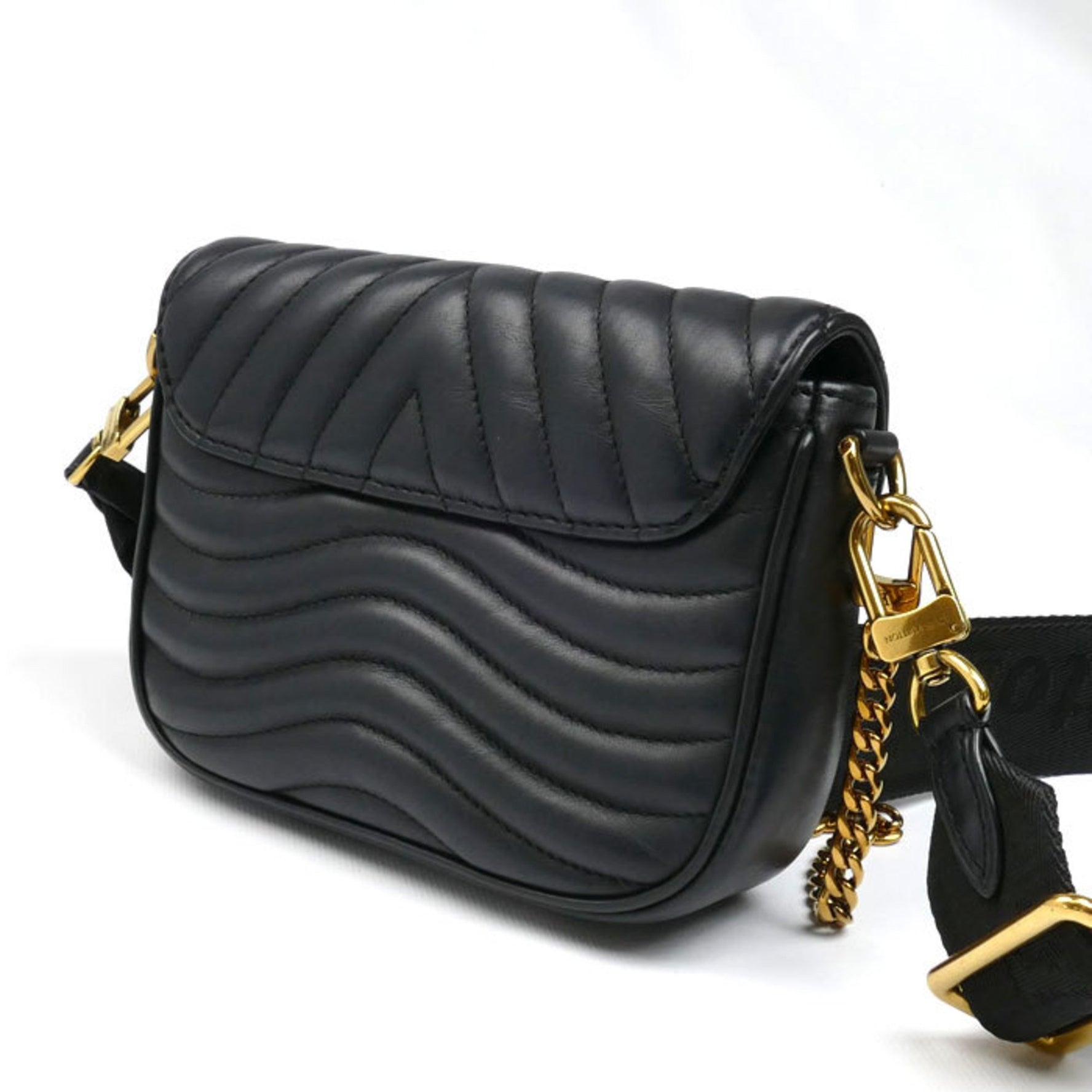 LOUIS VUITTON LV Multi Pochette New Wave Chain Shoulder Bag IC Chip Compatible