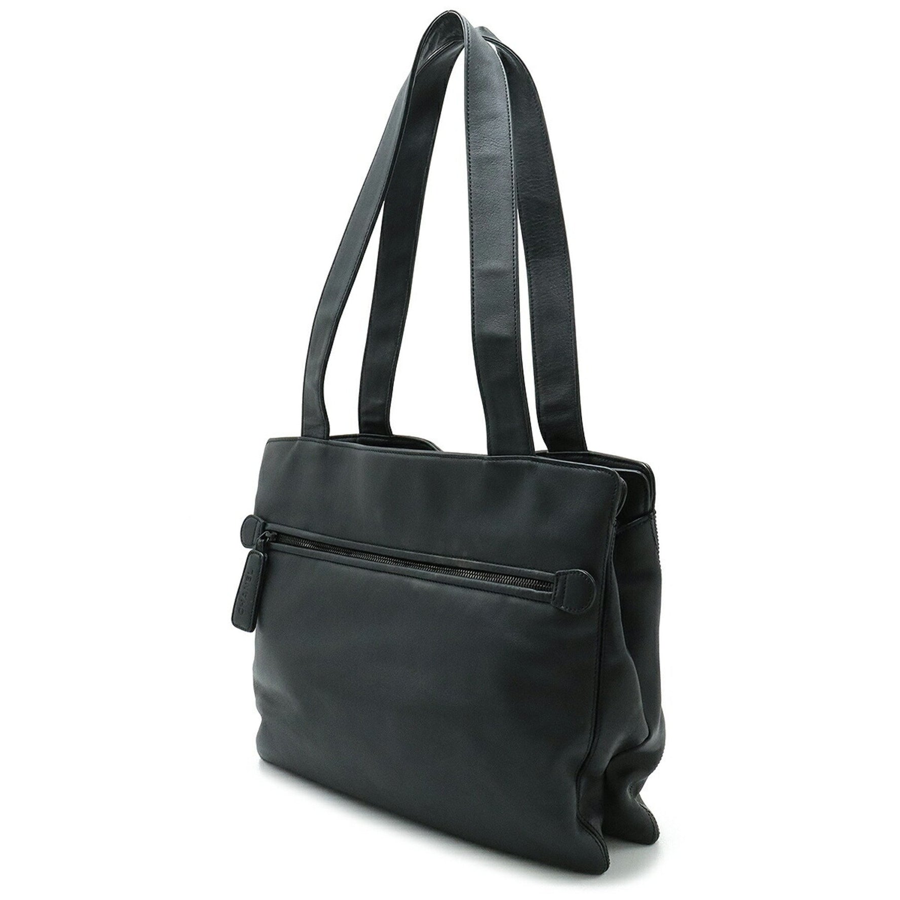 CHANEL Cocomark Tote Bag Shoulder Leather